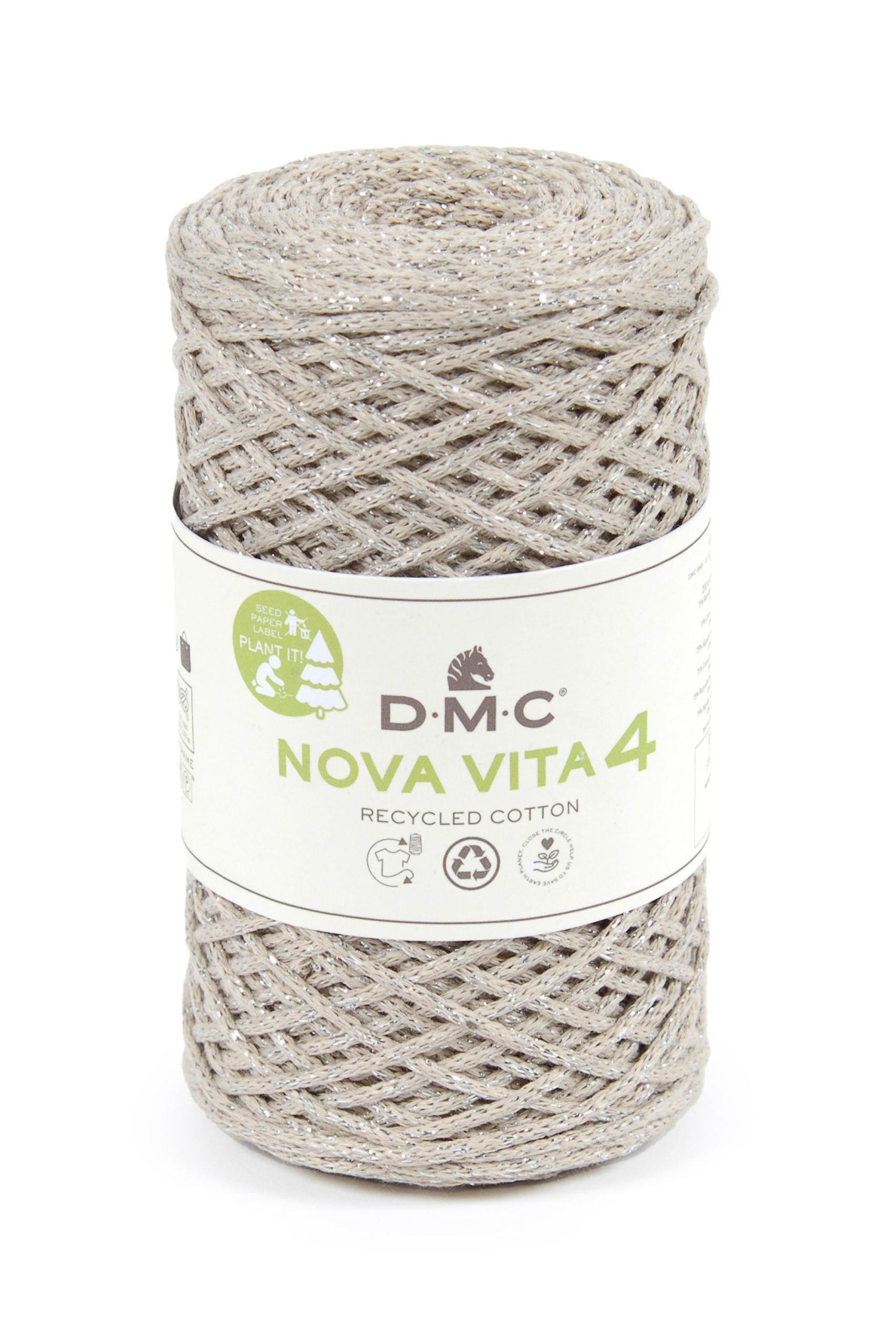 Cotone Dmc Nova Vita 4 Metallic Effects Colore 311: Filo di cotone con effetti metallici, ideale per lavorazioni creative e progetti artigianali. | Dematteis.it