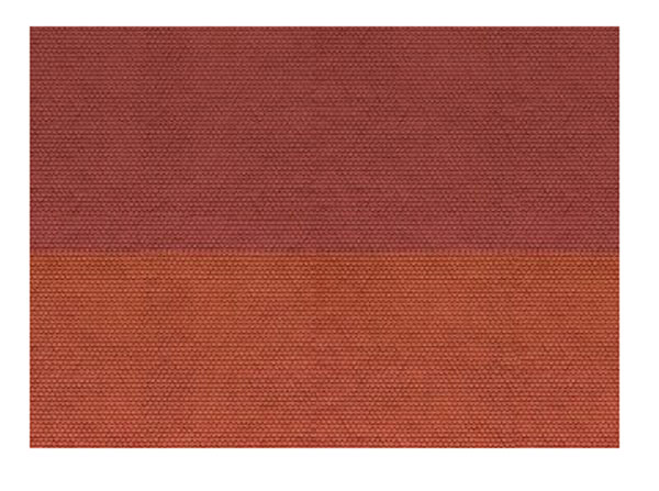 Cardboard Sheet Plain 3D Tile Red Noch foglio decorativo per modellismo e diorami - DeMatteis.it