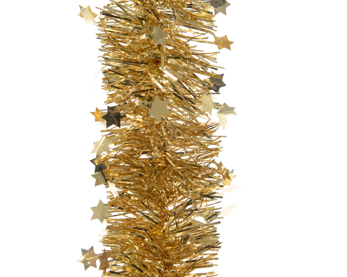 Stelle Filanti Light Gold con stelle decorative 2,70 m per feste e celebrazioni - DeMatteis.it