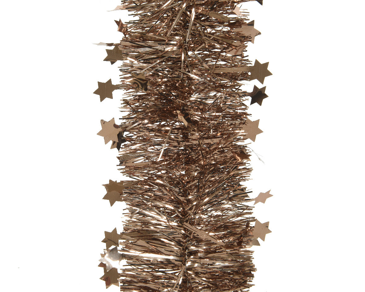 Stelle Filanti Walnut Con Stelle decorative per feste lunghezza 2,70 m con stelline applicate - DeMatteis.it