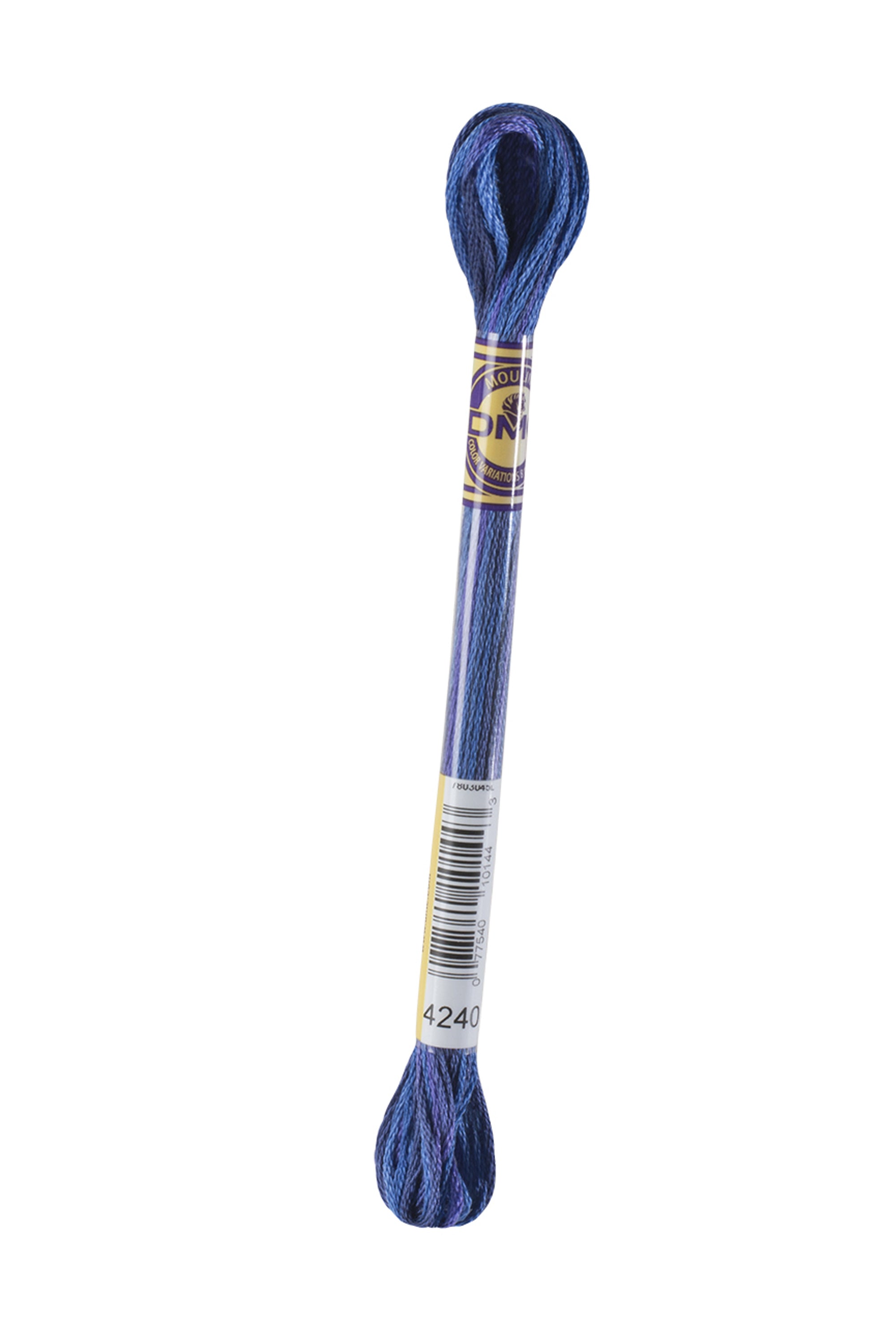 Cotone Dmc Mouline Variation Colore 4240: Filo di cotone morbido e variegato, disponibile in una vasta gamma di tonalità vivaci e sfumature delicate, ideale per progetti di ricamo, uncinetto e tessitura. | Dematteis.it