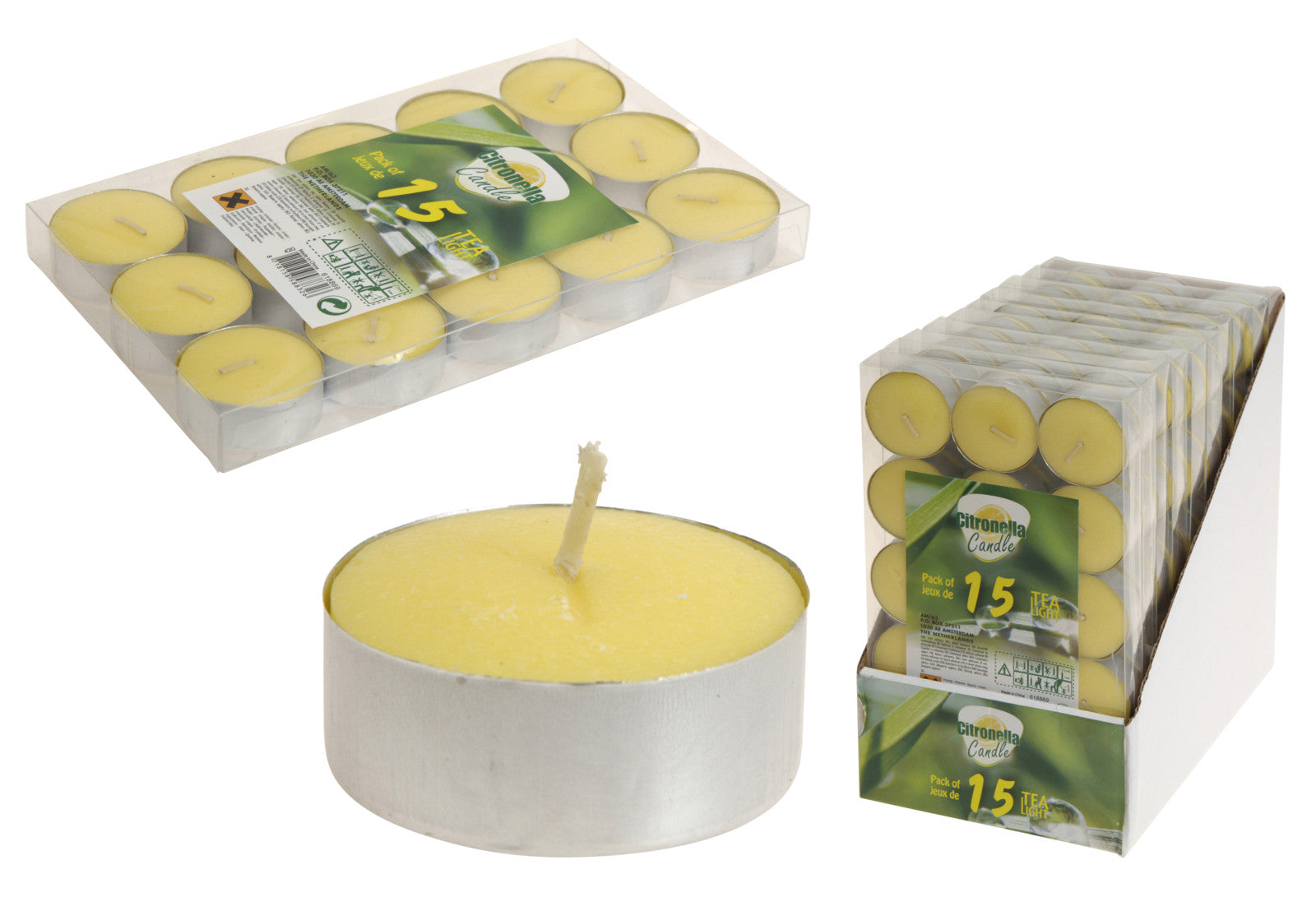 Set 15 Tealight Citronella 14 Gr