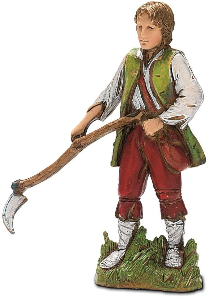 Pastore Mietitore Per Presepe Landi