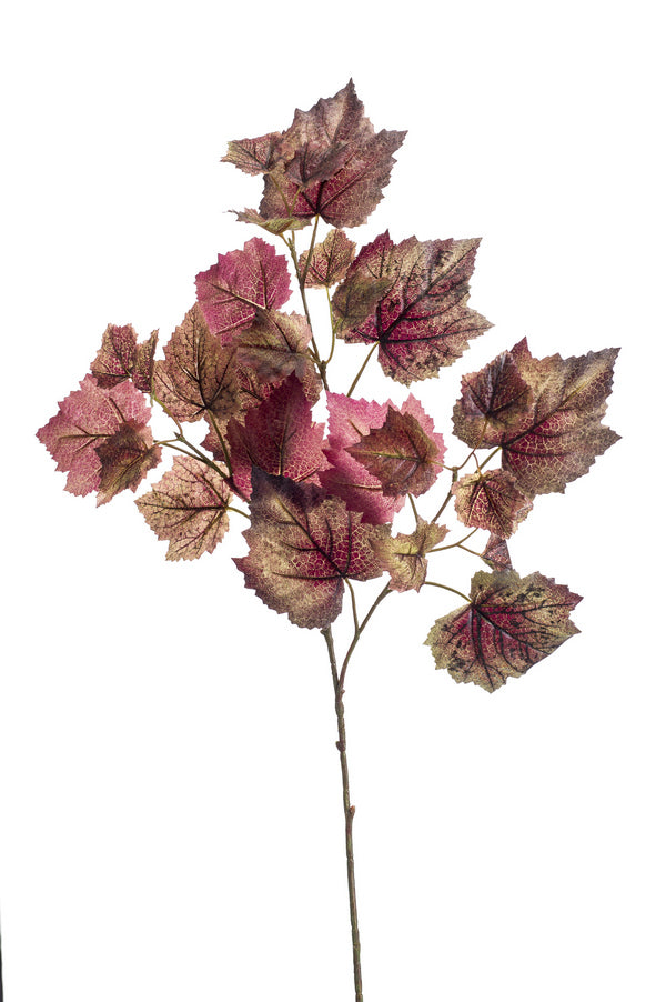 Ramo Foglie Spray 65 Cm Viola