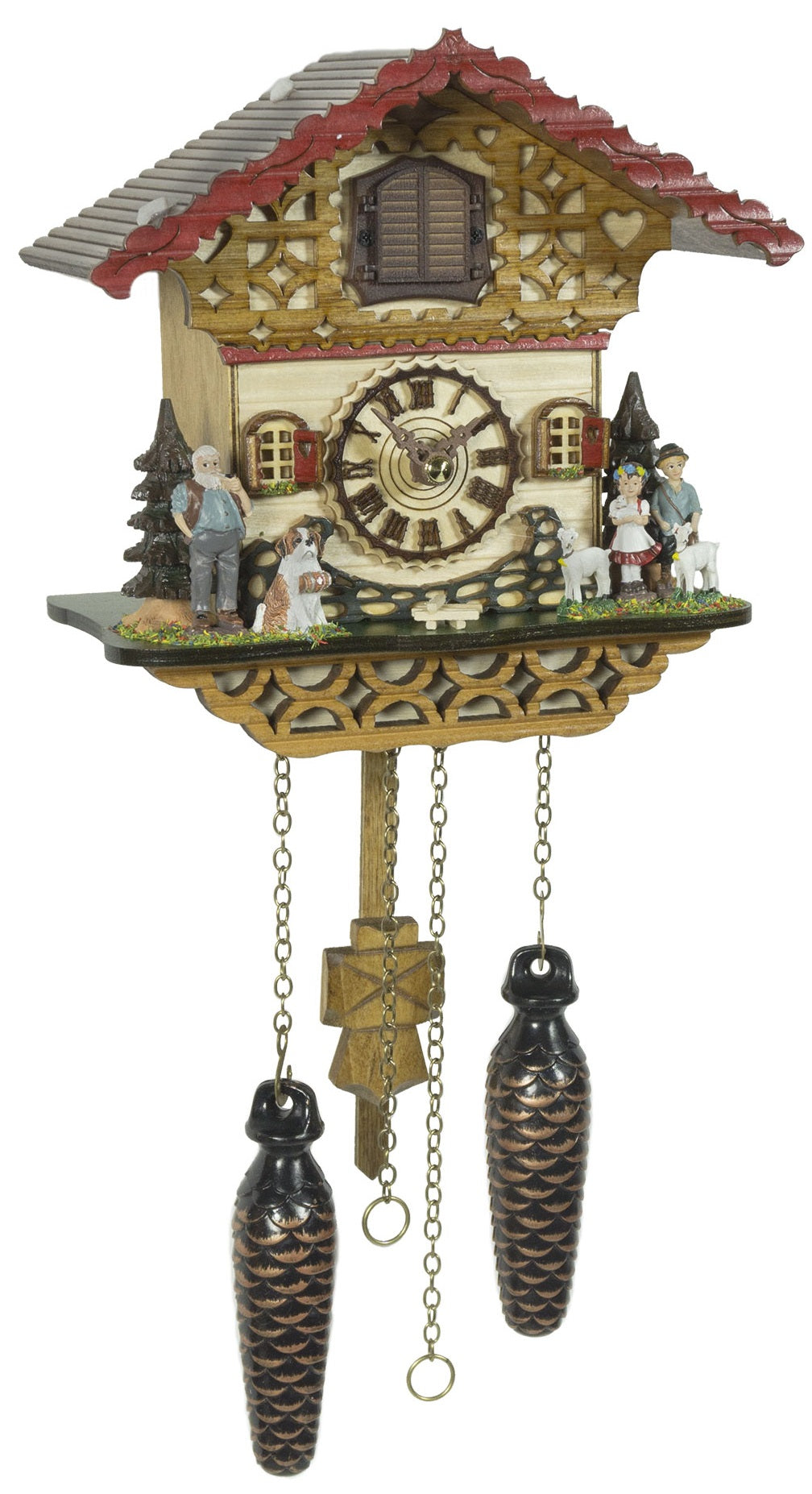 Orologio Cucu Legno Haidi Con Musica