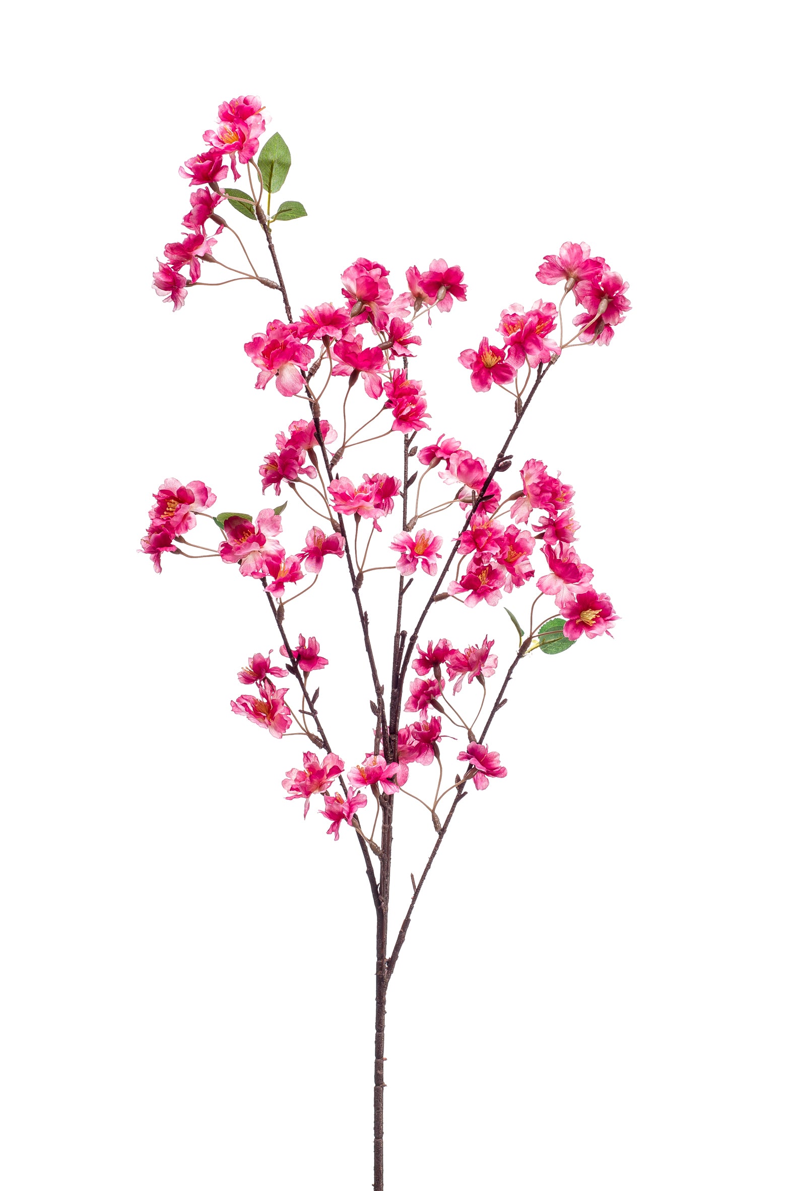 Ramo Prugna Fiori Rosa Scuro 88 Cm