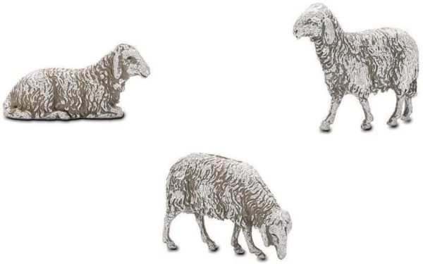 Pecore Per Presepe Set 3 Landi