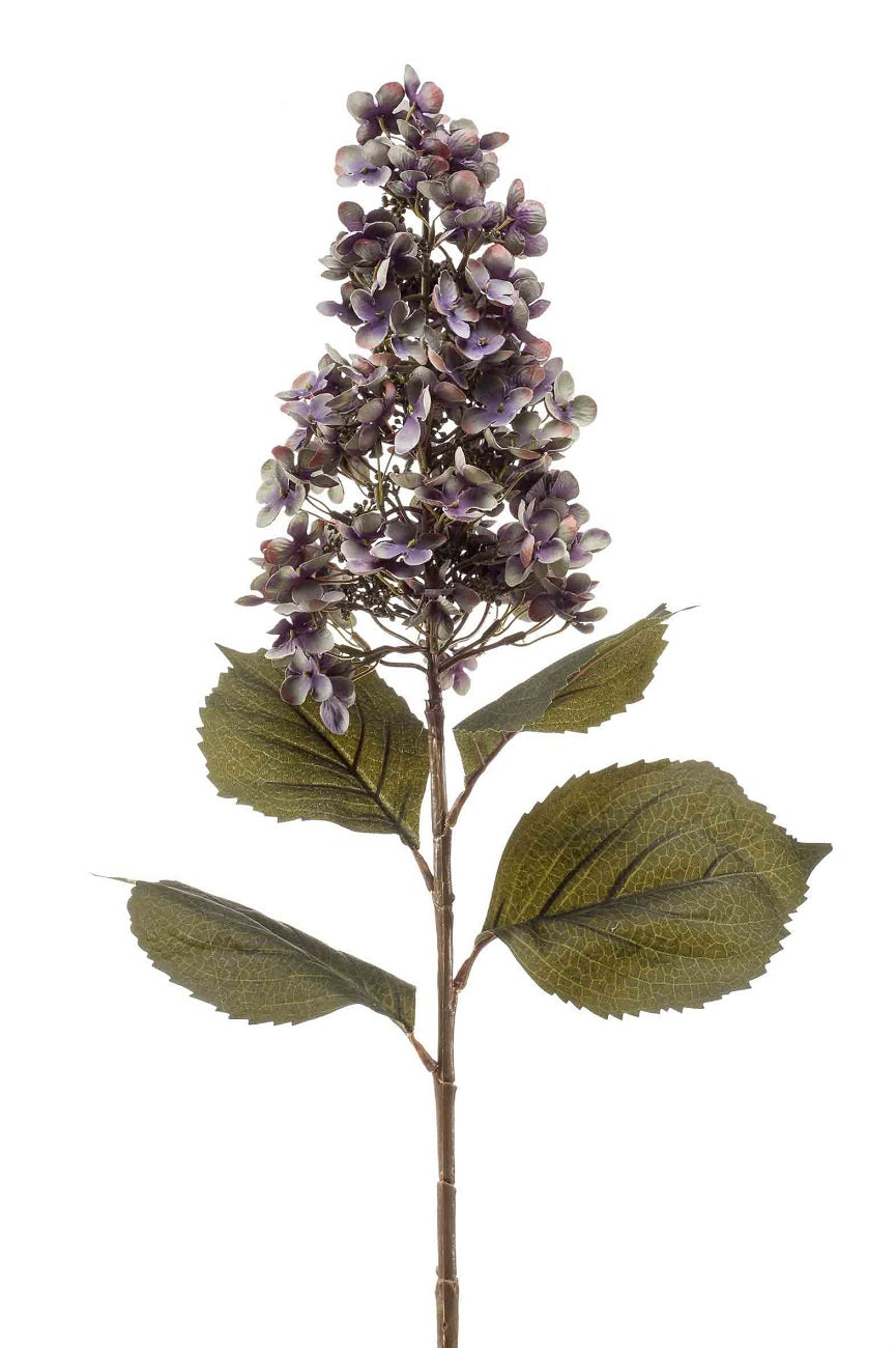 Ortensia Pagoda Spray artificiale da 95 cm colore lavanda per decorazioni floreali - DeMatteis.it