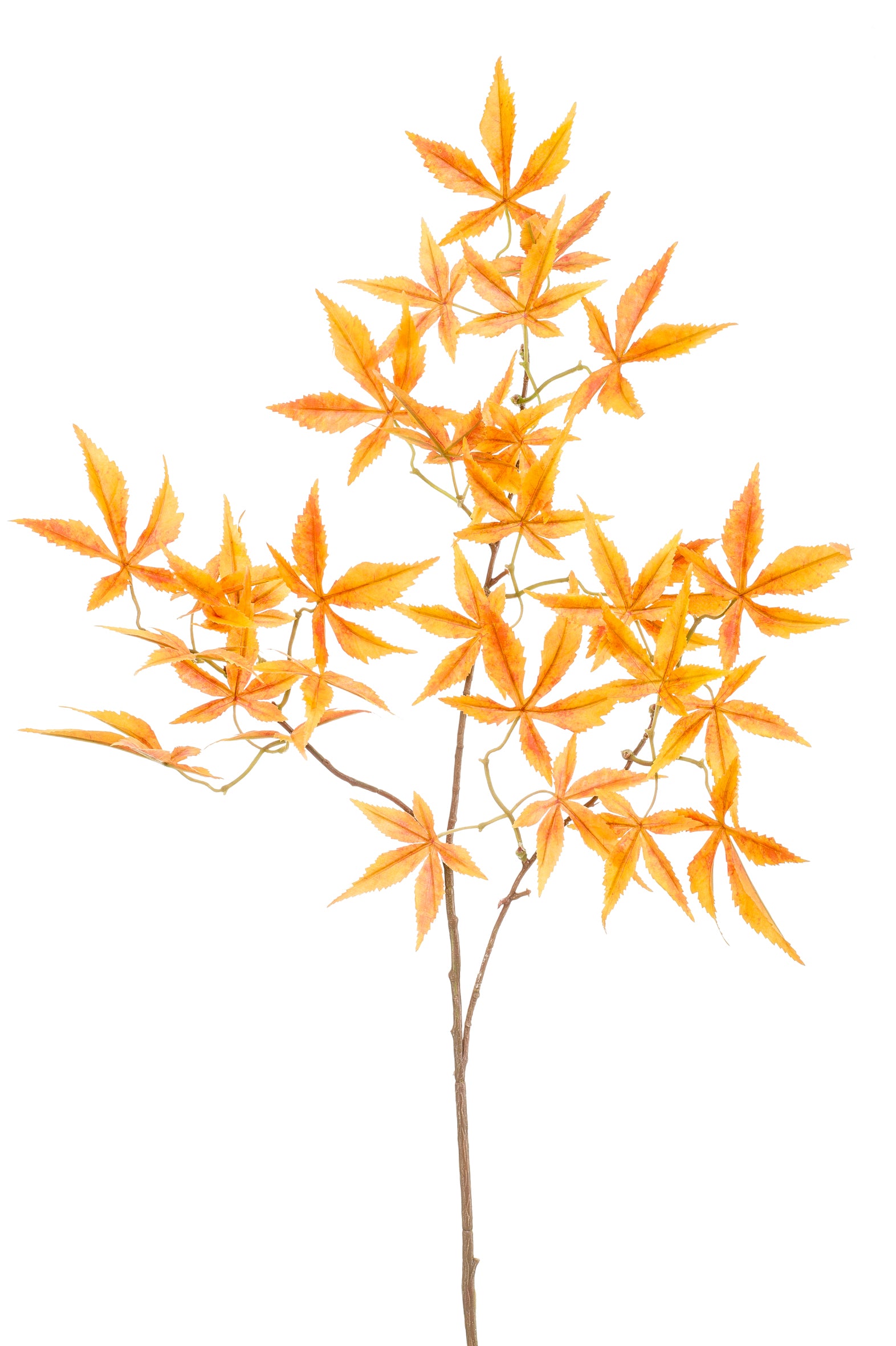 Ramo Foglie Finte Acero Giallo 85 Cm