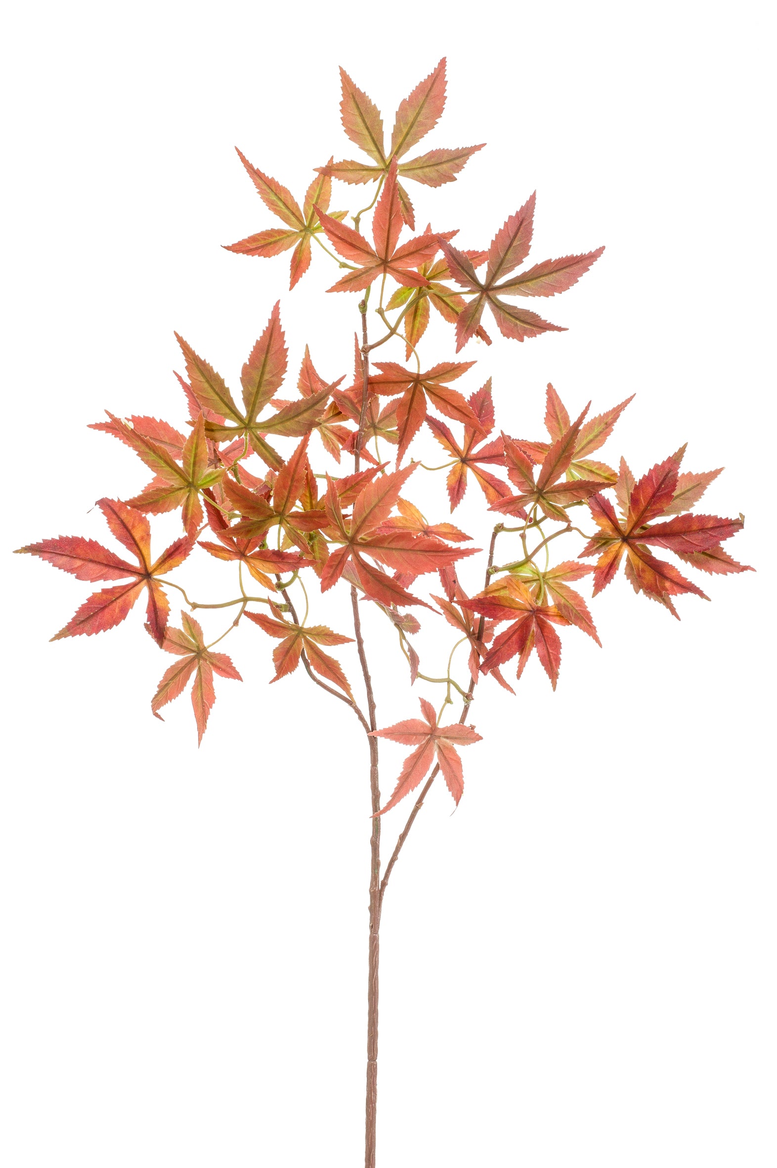 Ramo Foglie Finte Marrone 85 Cm