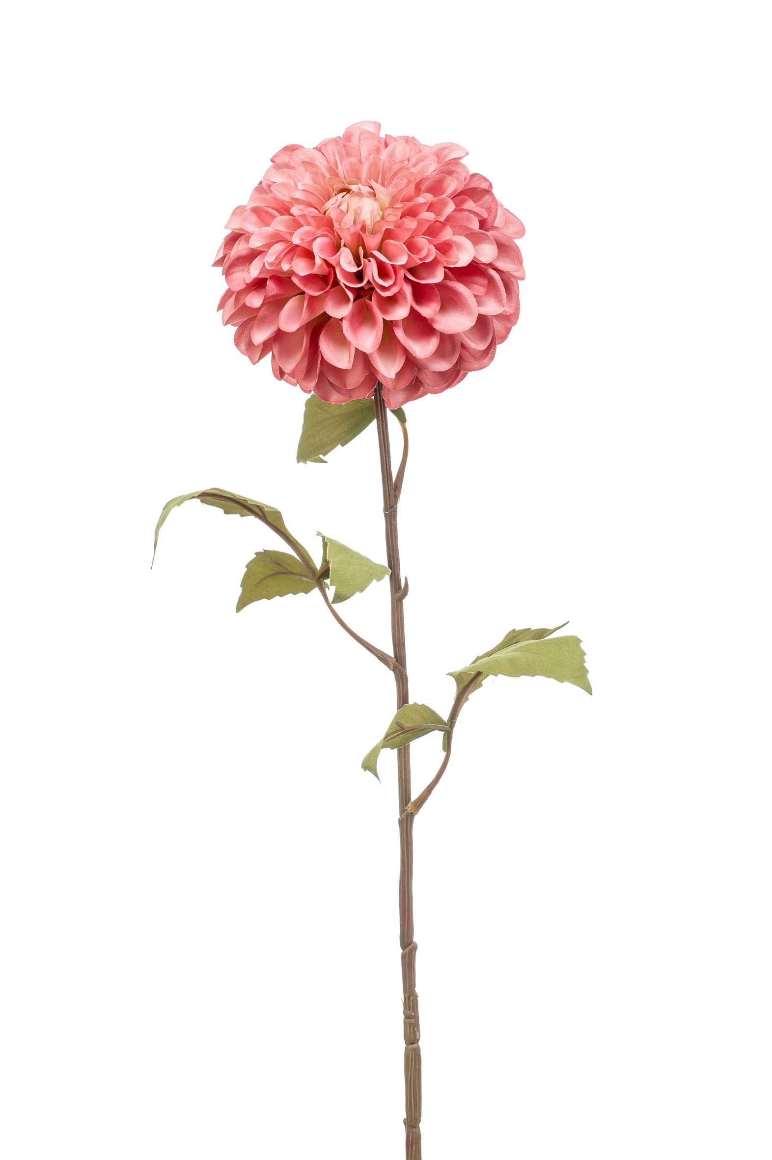 Dalia Pompon Fiore Finto 74 Cm Rosa