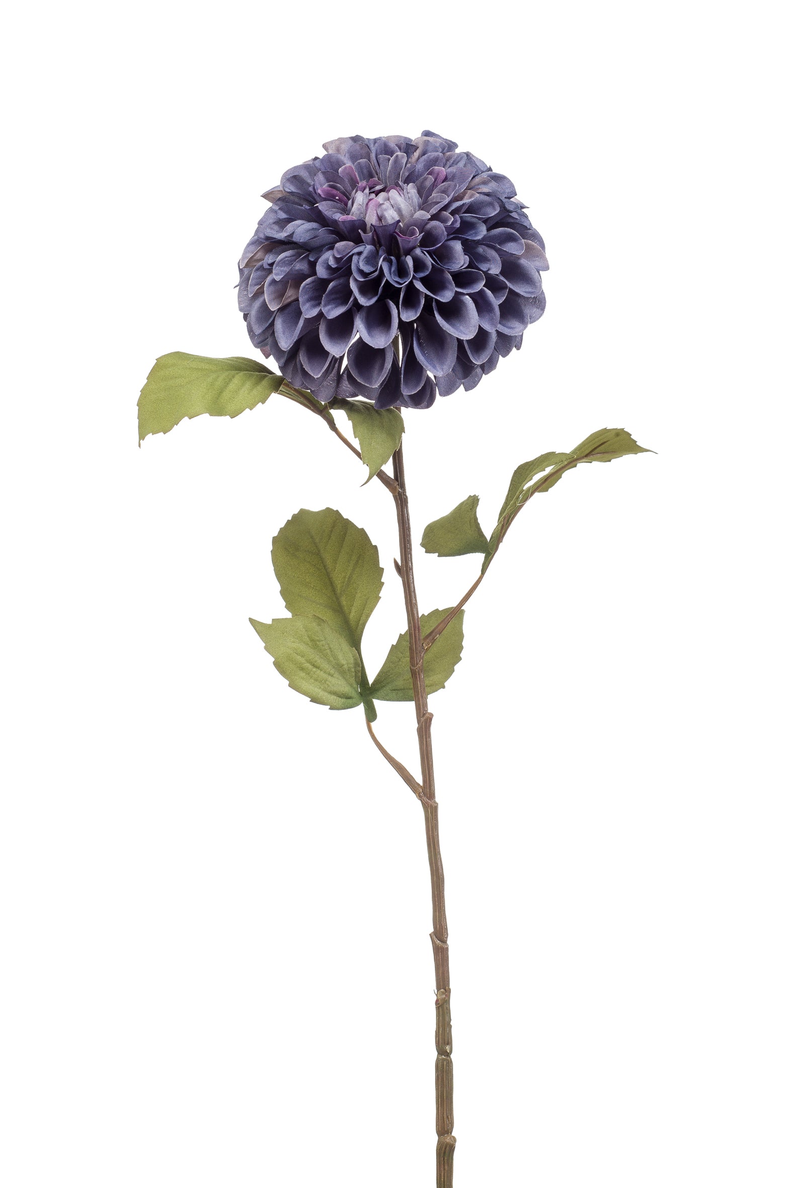 Dalia Pompon Blu Fiore Artificiale 74 Cm