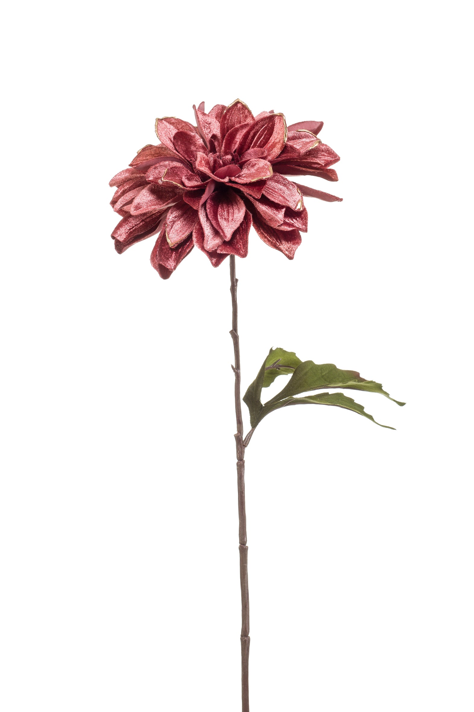 Dalia Velluto Fiore Finto Malva 55 Cm