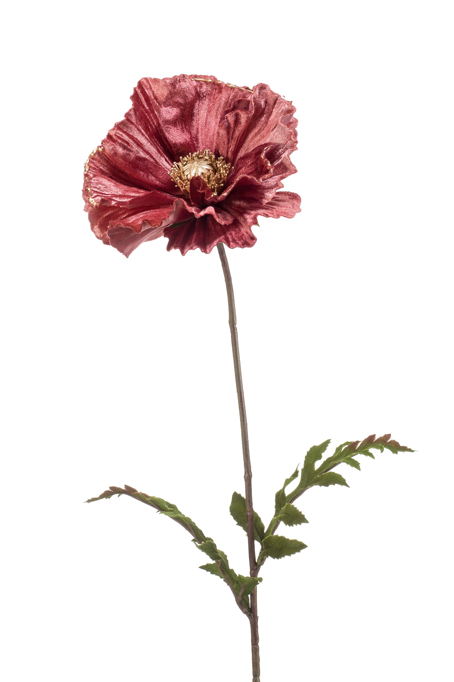 Papavero Velluto Fiore Finto Malva 68 Cm