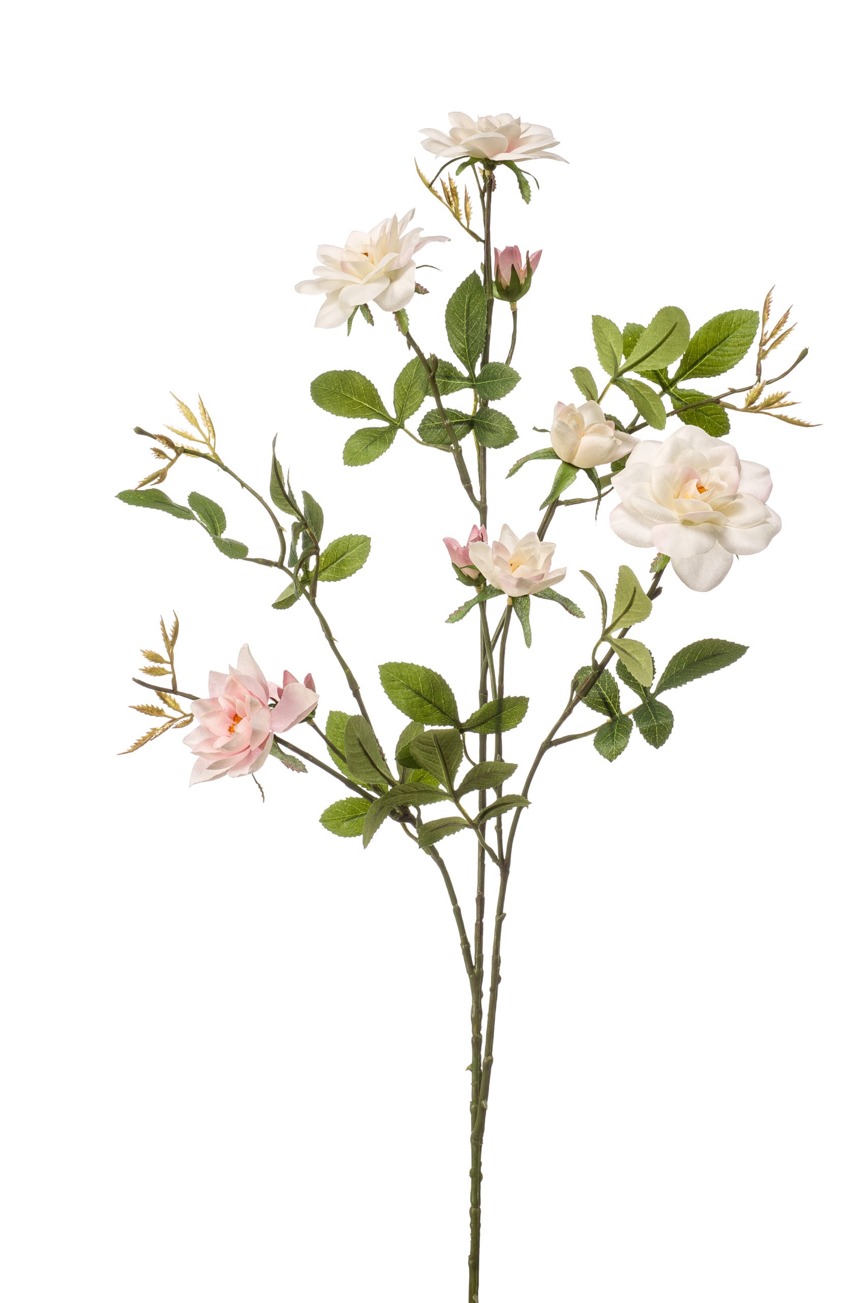 Ramo Rosa Leone Fiore Finto Rosa 90 Cm