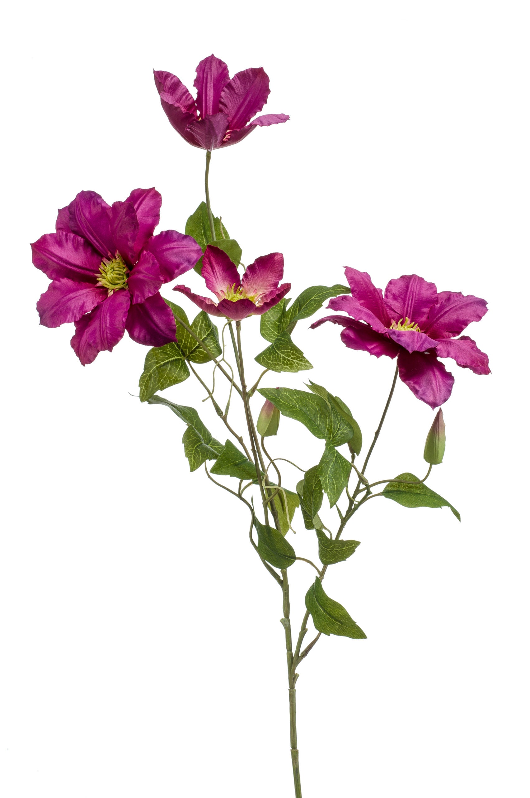 Clematilde Fiore Finto Fucsia 83 Cm