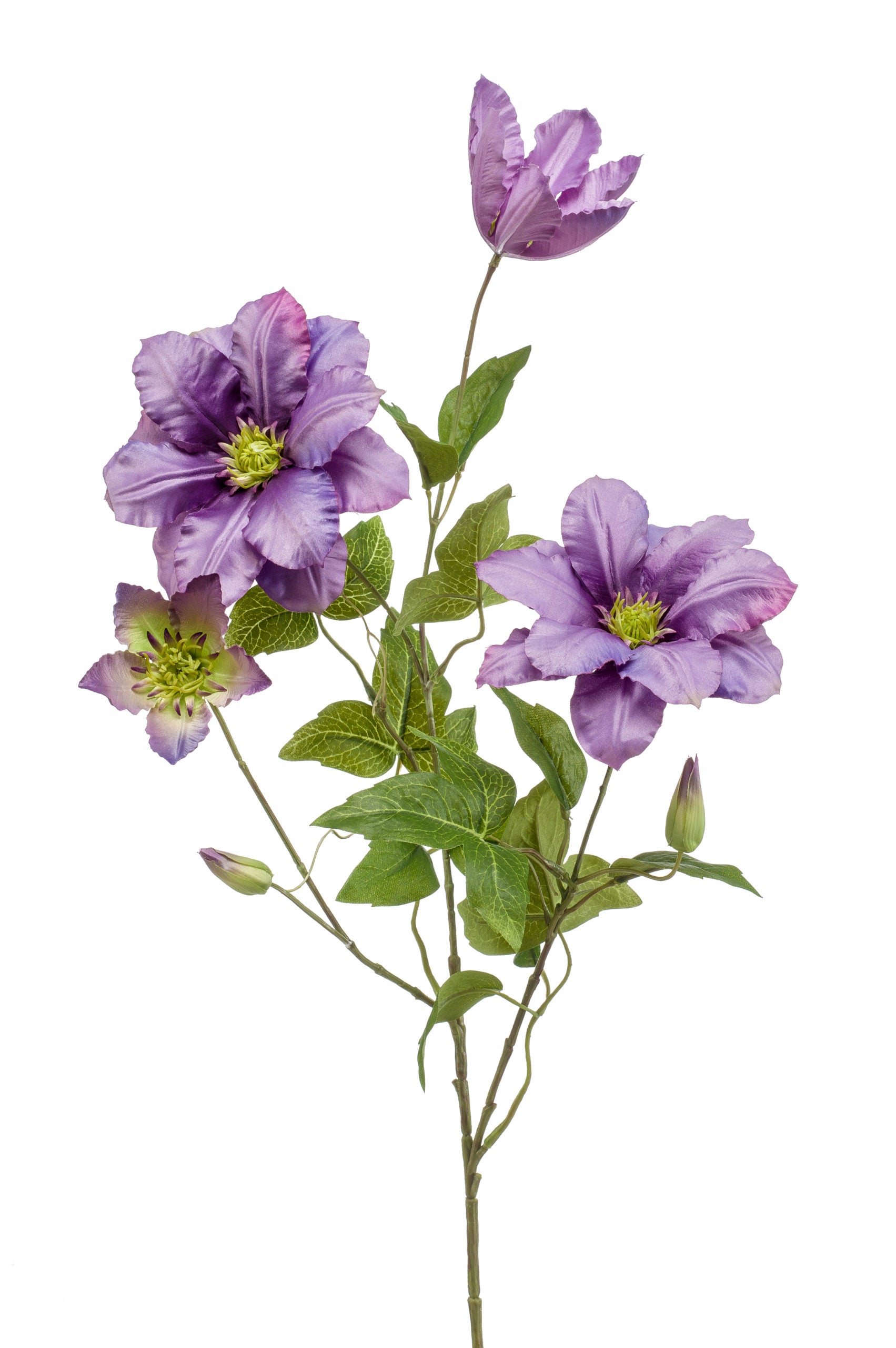 Clematis Fiore Artificiale Lilla 83 Cm