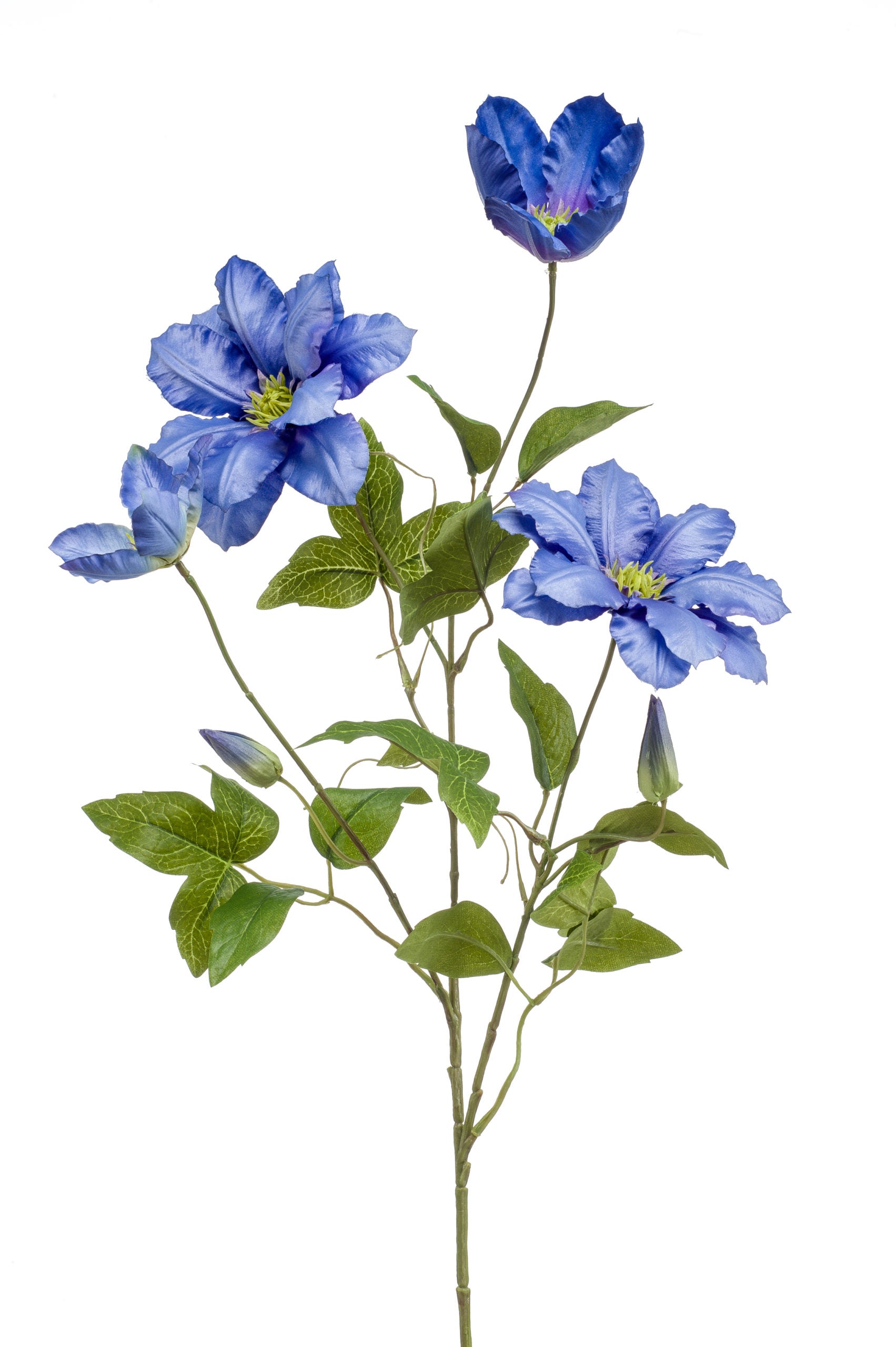 Clematilde Fiore Finto Blu 83 Cm