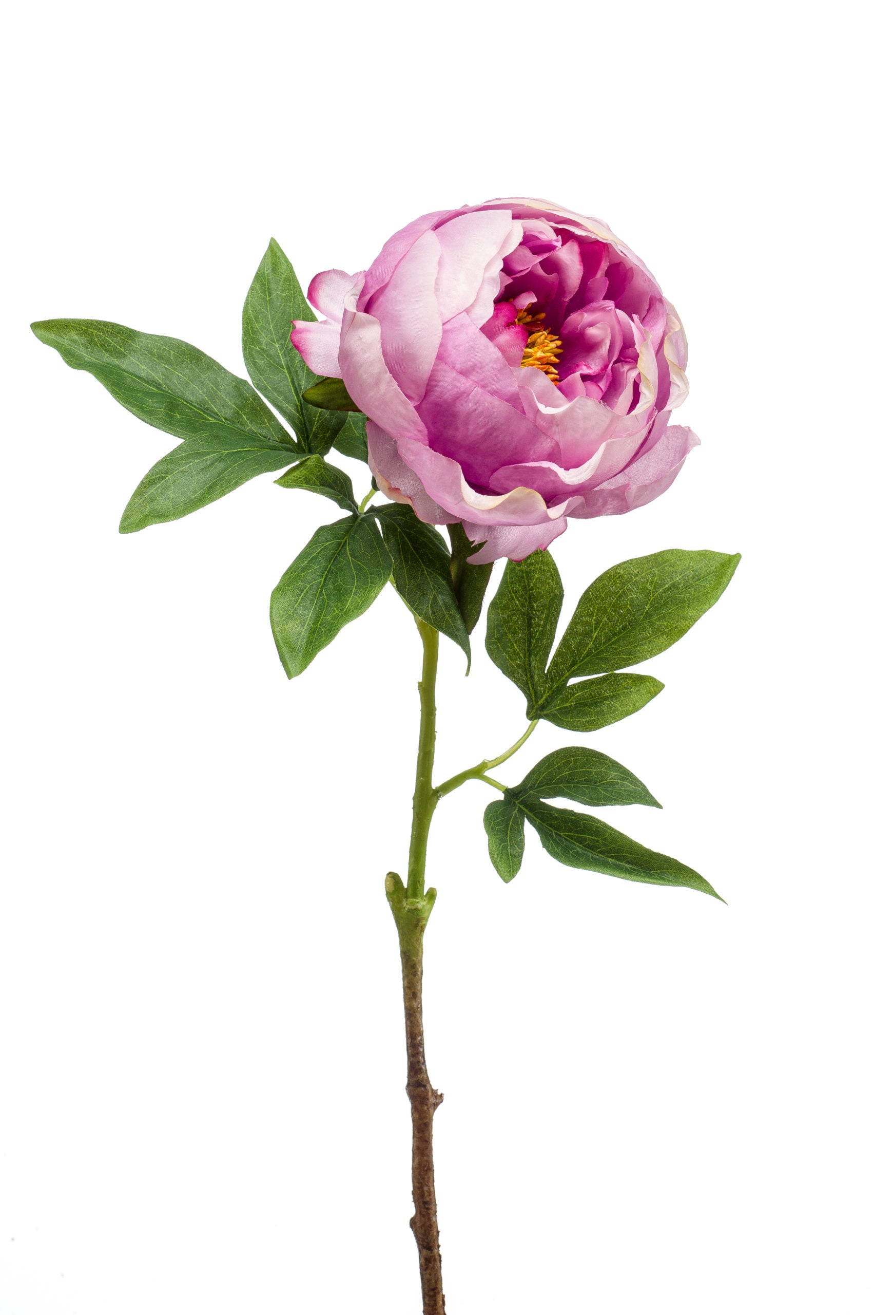 Peonia Fiore Finto Viola 63 Cm