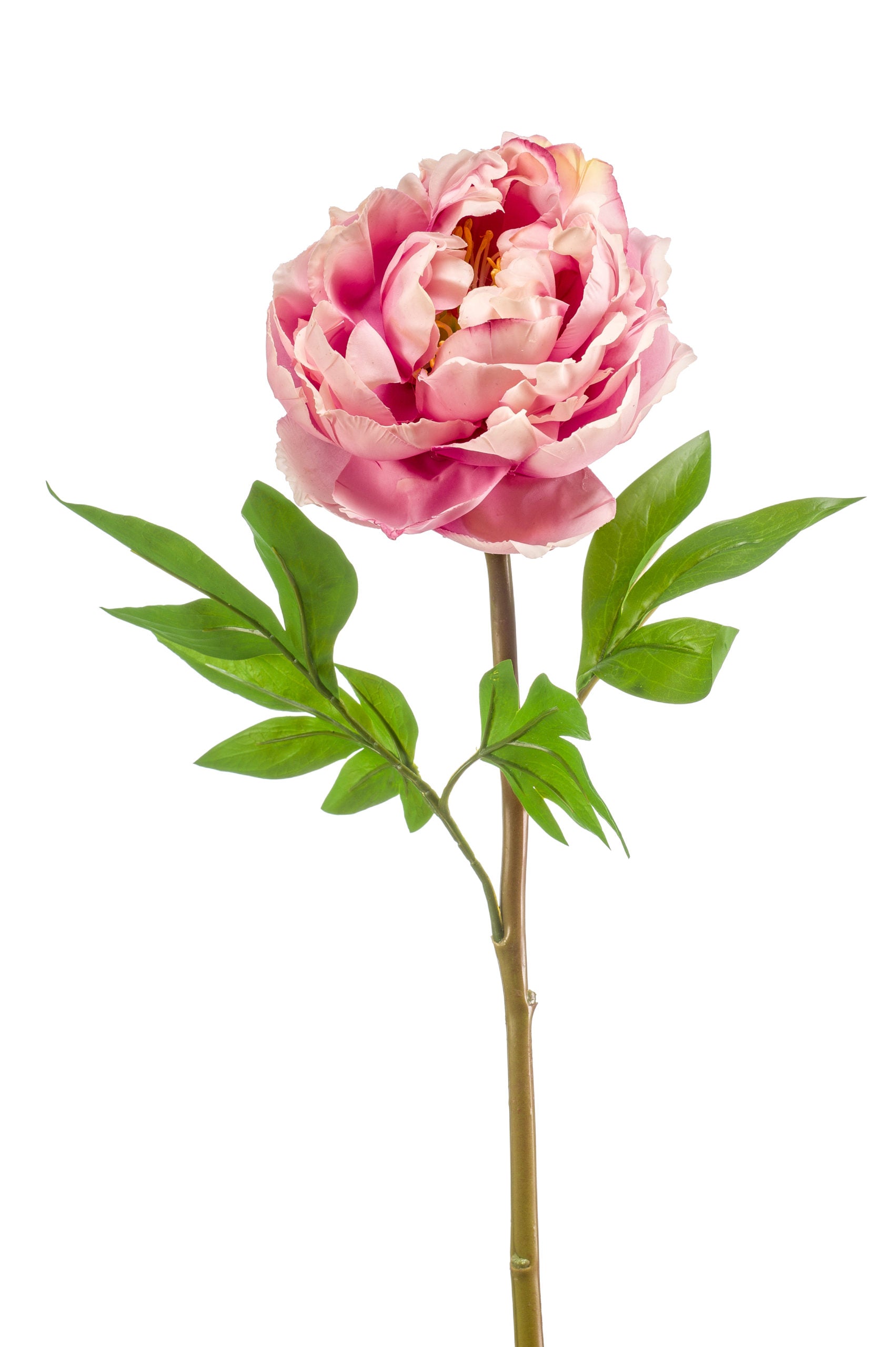 Peonia Fiore Finto Viola 65 Cm