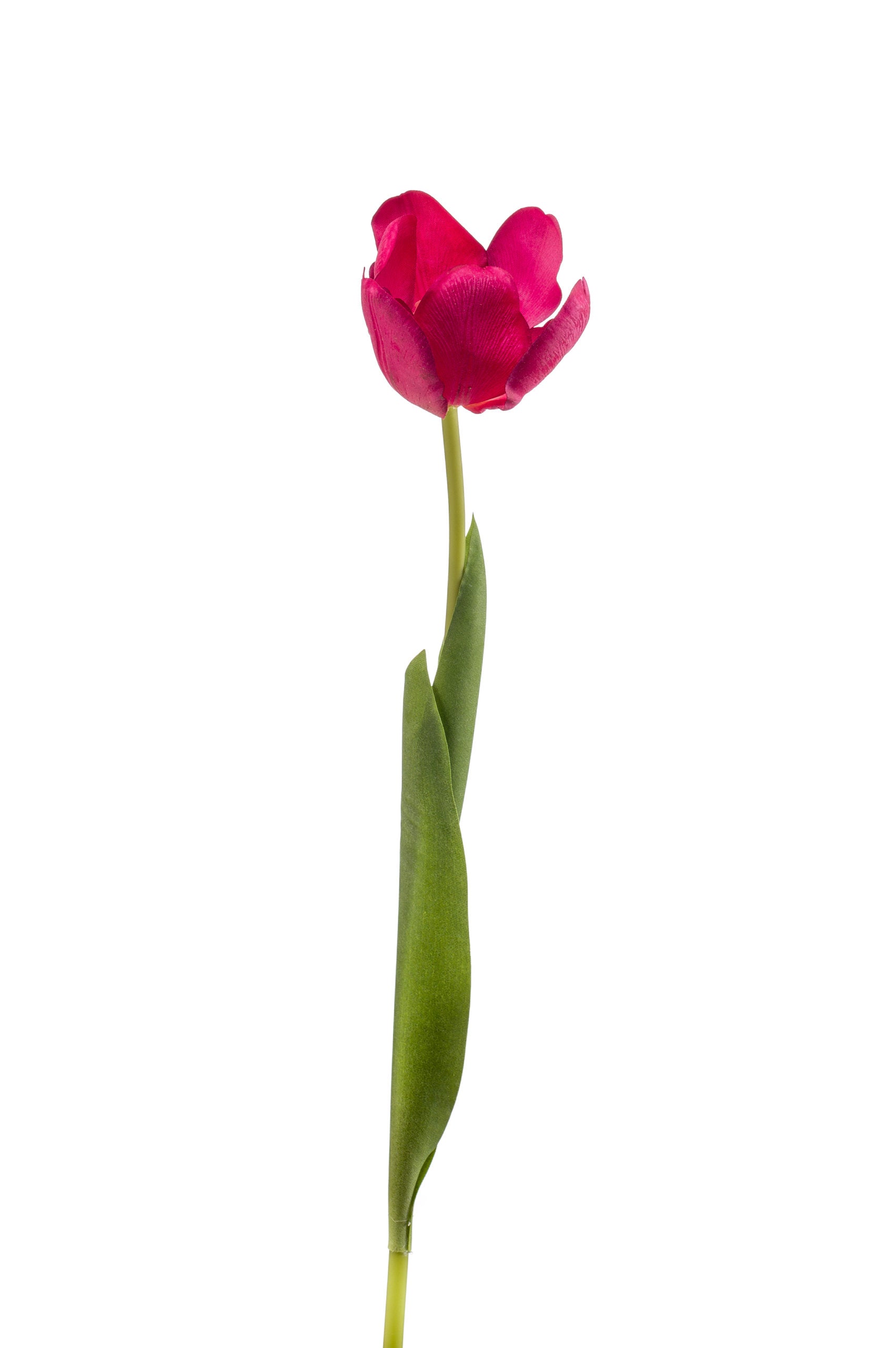 Tulipano Fiore Finto Fucsia 54 Cm