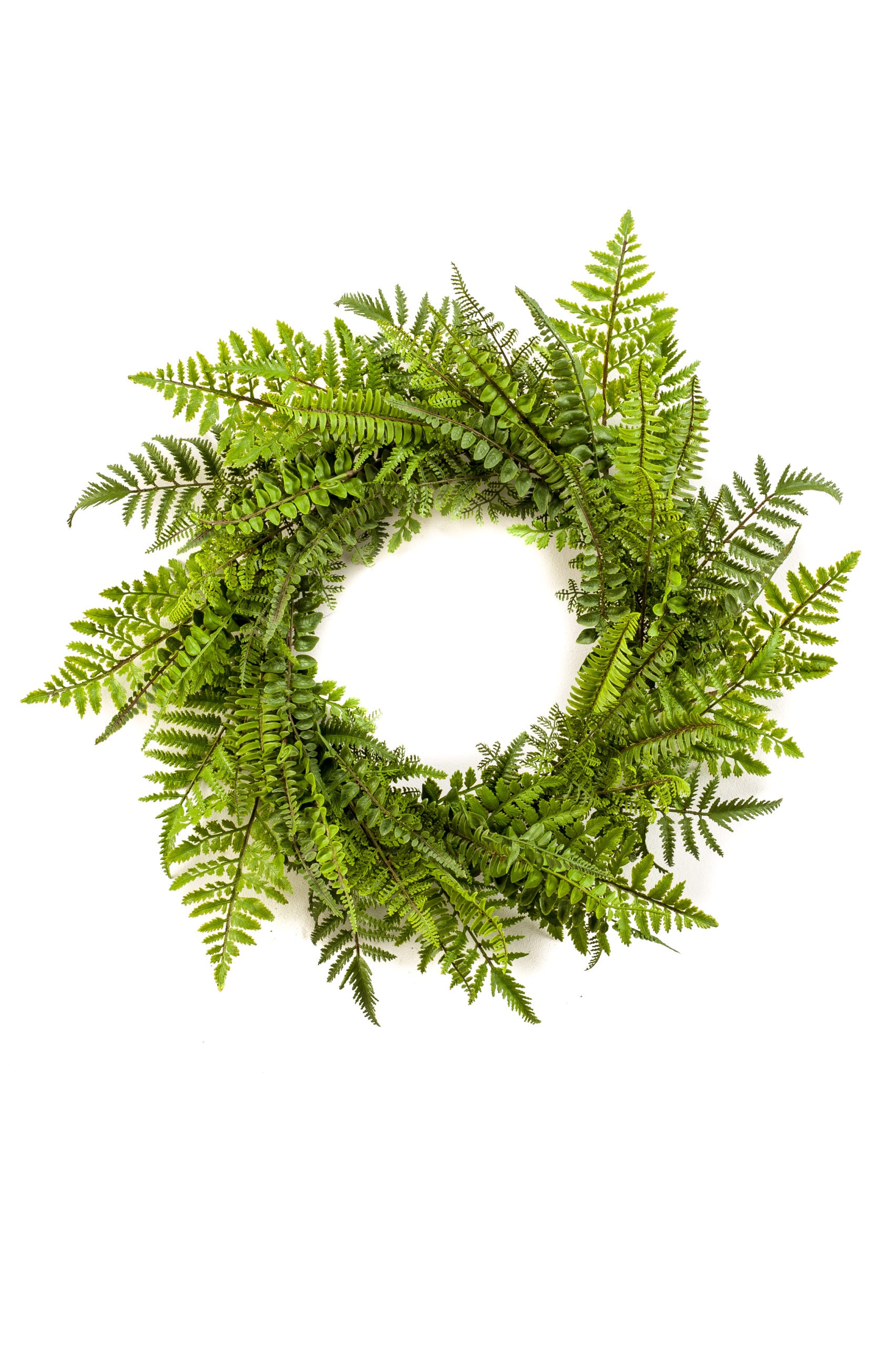 Corona Rami Felce Verde D 60 Cm