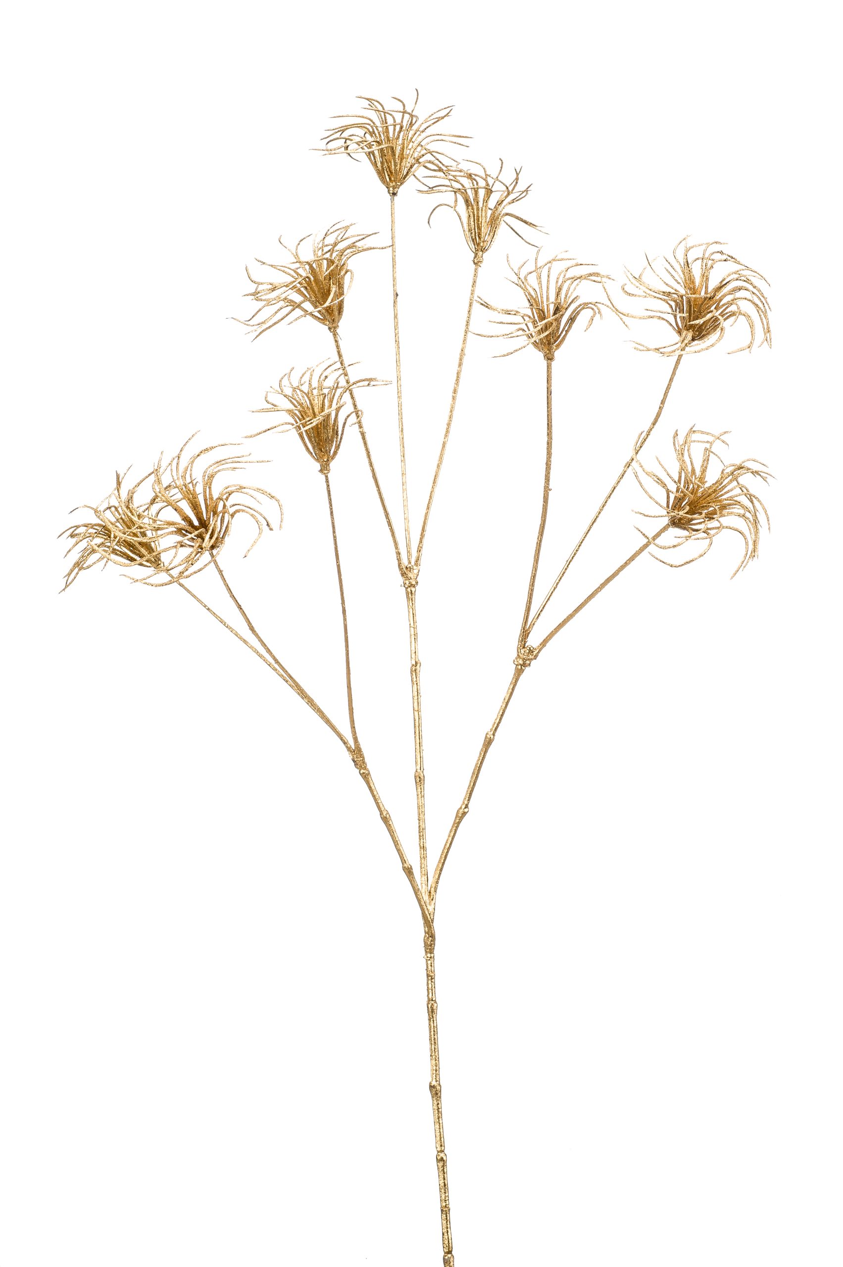 Ramo Clematide Oro 71 cm per decorazioni floreali artificiali e allestimenti - DeMatteis.it