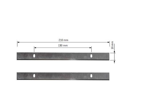 Set 2 Coltelli Per Pialla Tc-Sp 204