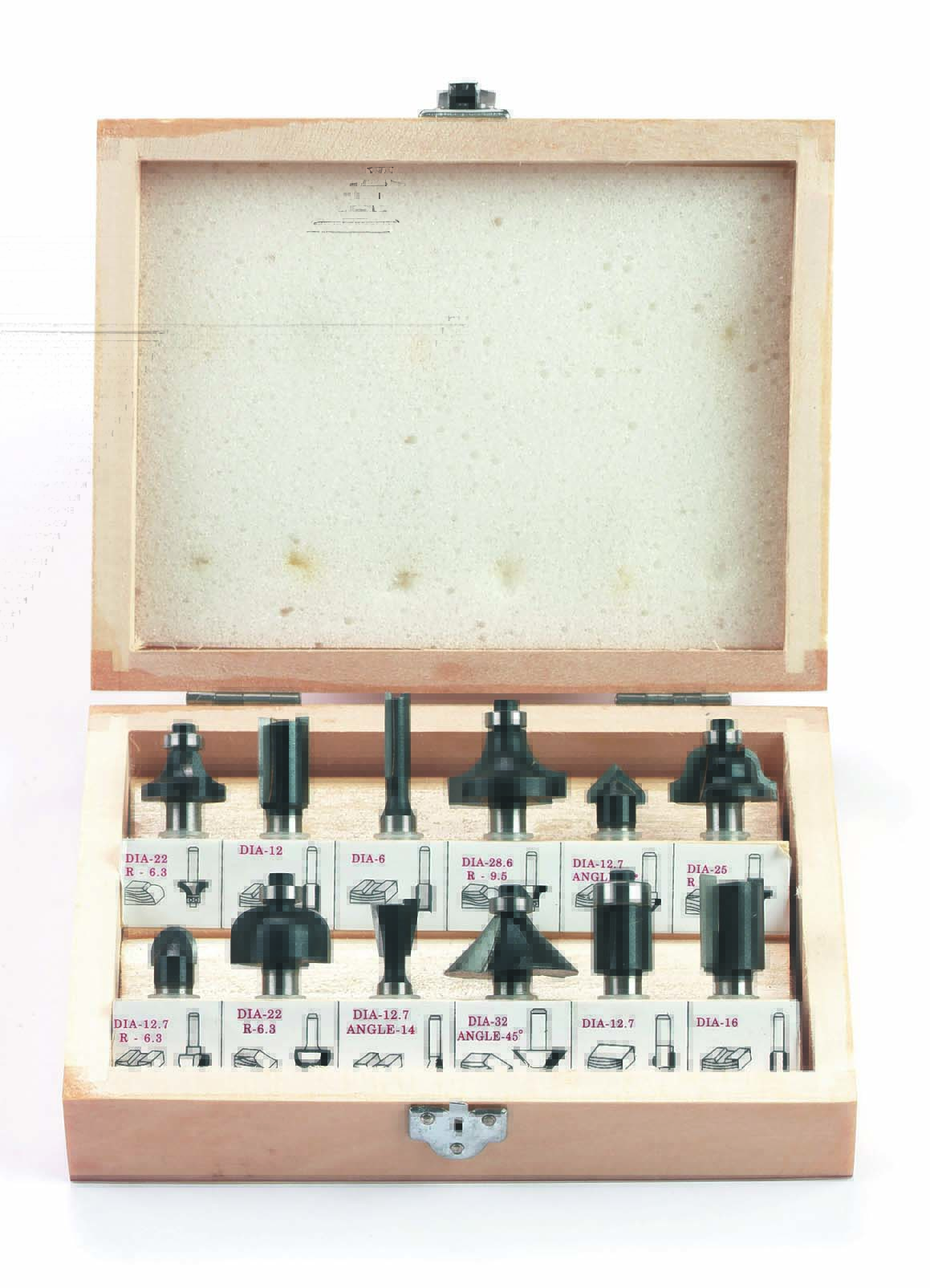 Set 12 Frese X Fresatrice Verticale