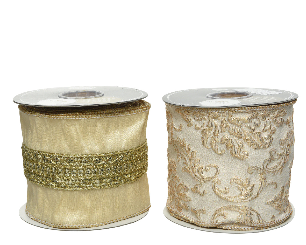 Nastro Pearl decorativo 10x500 cm per confezioni regalo e decorazioni natalizie - DeMatteis.it