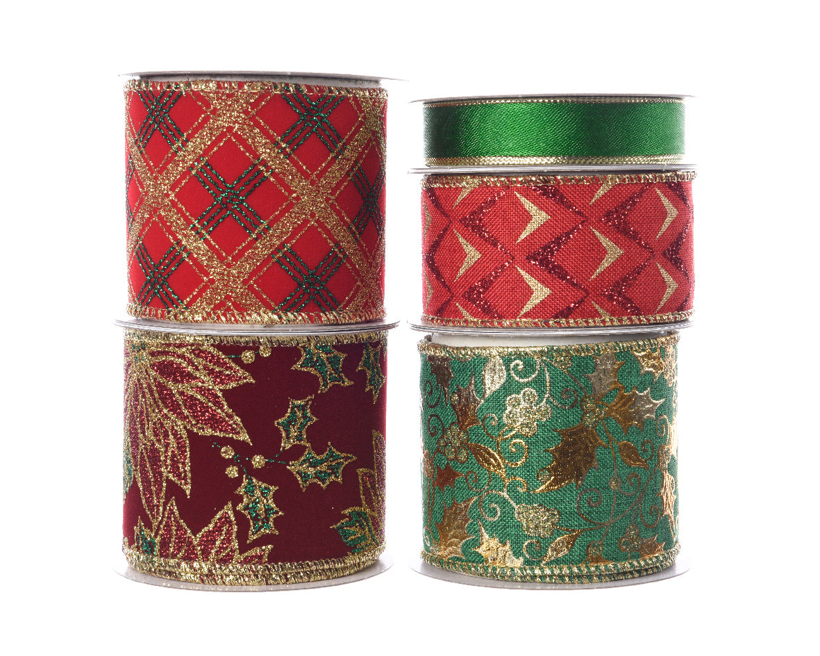 Nastro Decorato Red Coulor 270 cm per decorazioni natalizie e confezioni regalo - DeMatteis.it