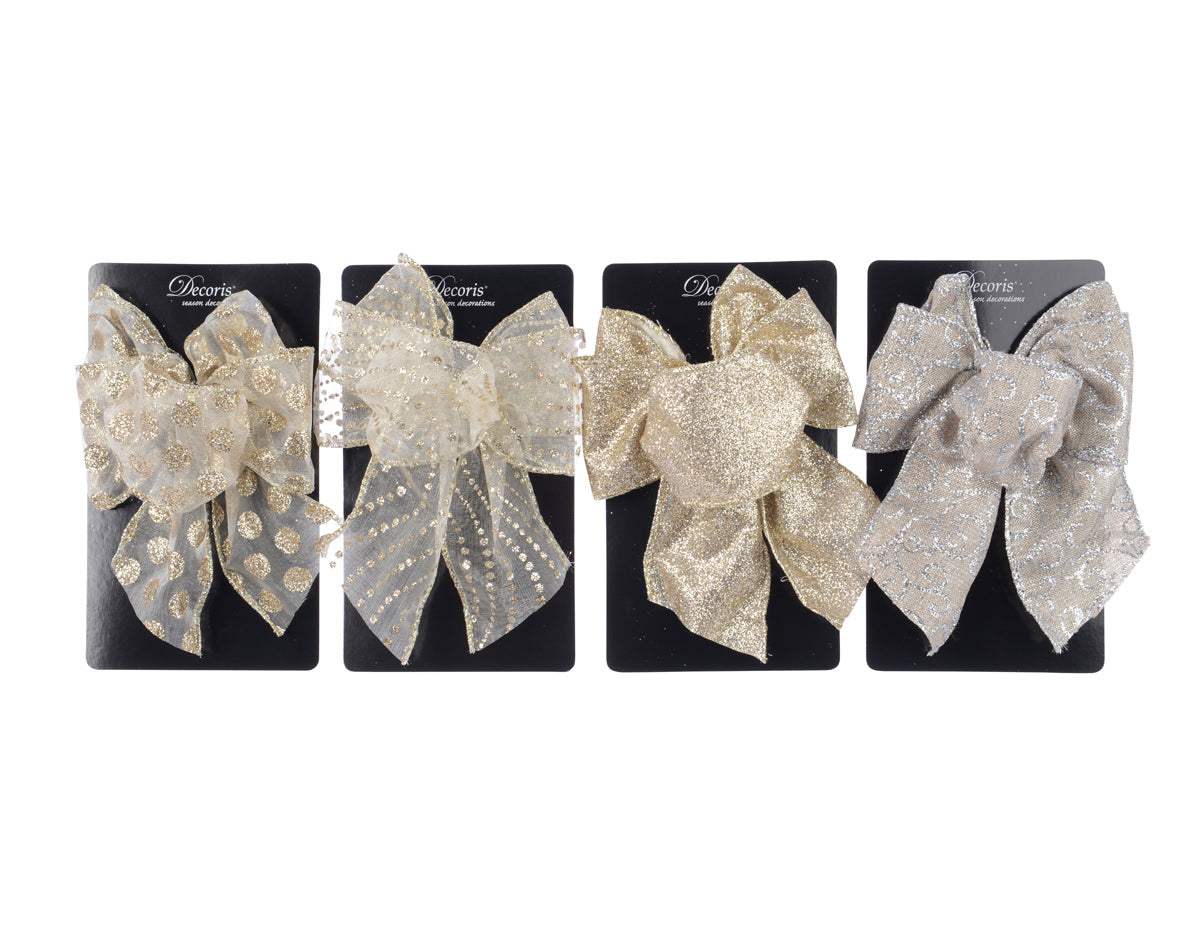 Fiocco Stoffa Natural Linen 11 x 15 cm in poliestere per decorazioni natalizie - DeMatteis.it