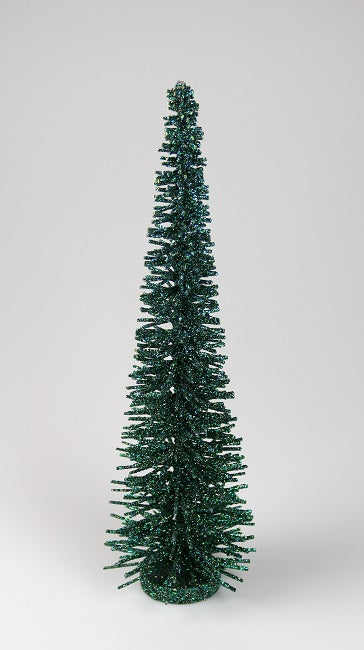 Albero decorativo blu petrolio alto 100 cm con diametro 25 cm per decorazioni natalizie - DeMatteis.it