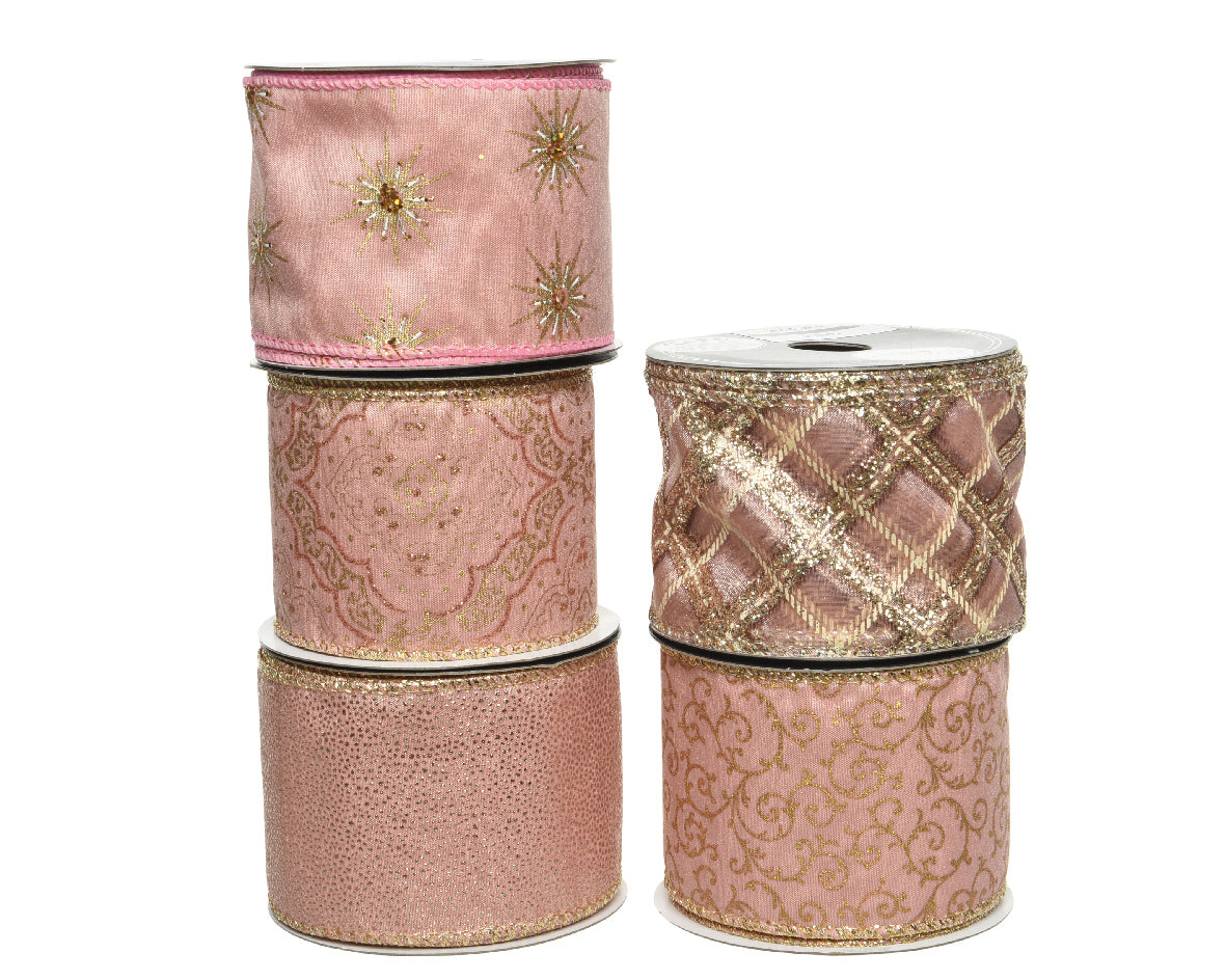 Nastro decorativo blush pink 6,3 x 270 cm per confezioni regalo e decorazioni creative - DeMatteis.it