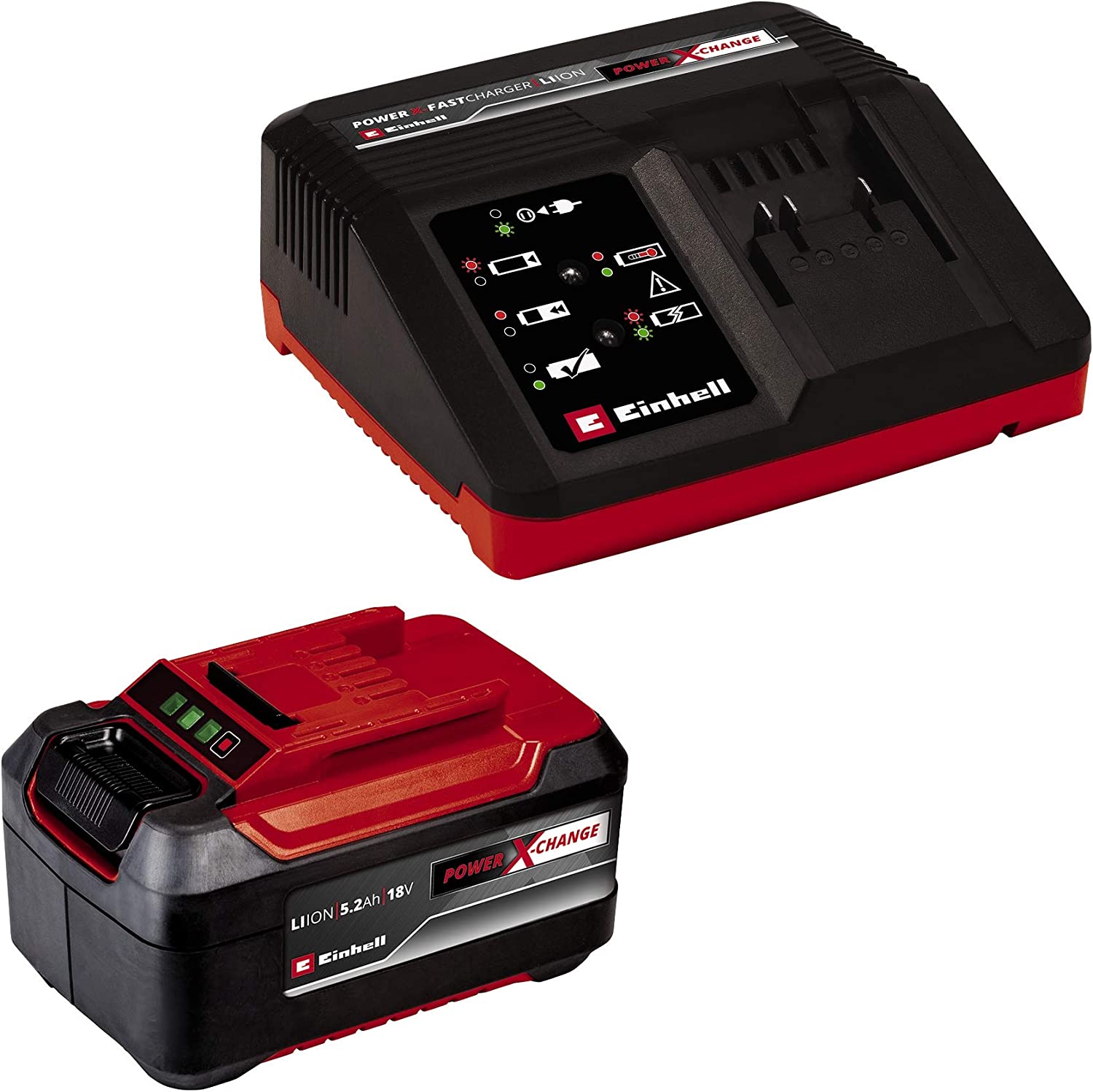 Batteria 5,2Ah+Caricatore Starter 18V-5,2Ah