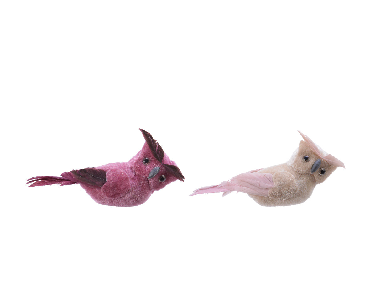 Pendente Uccello Rosa decorativo 15 x 8 cm per ornamento e decorazione - DeMatteis.it