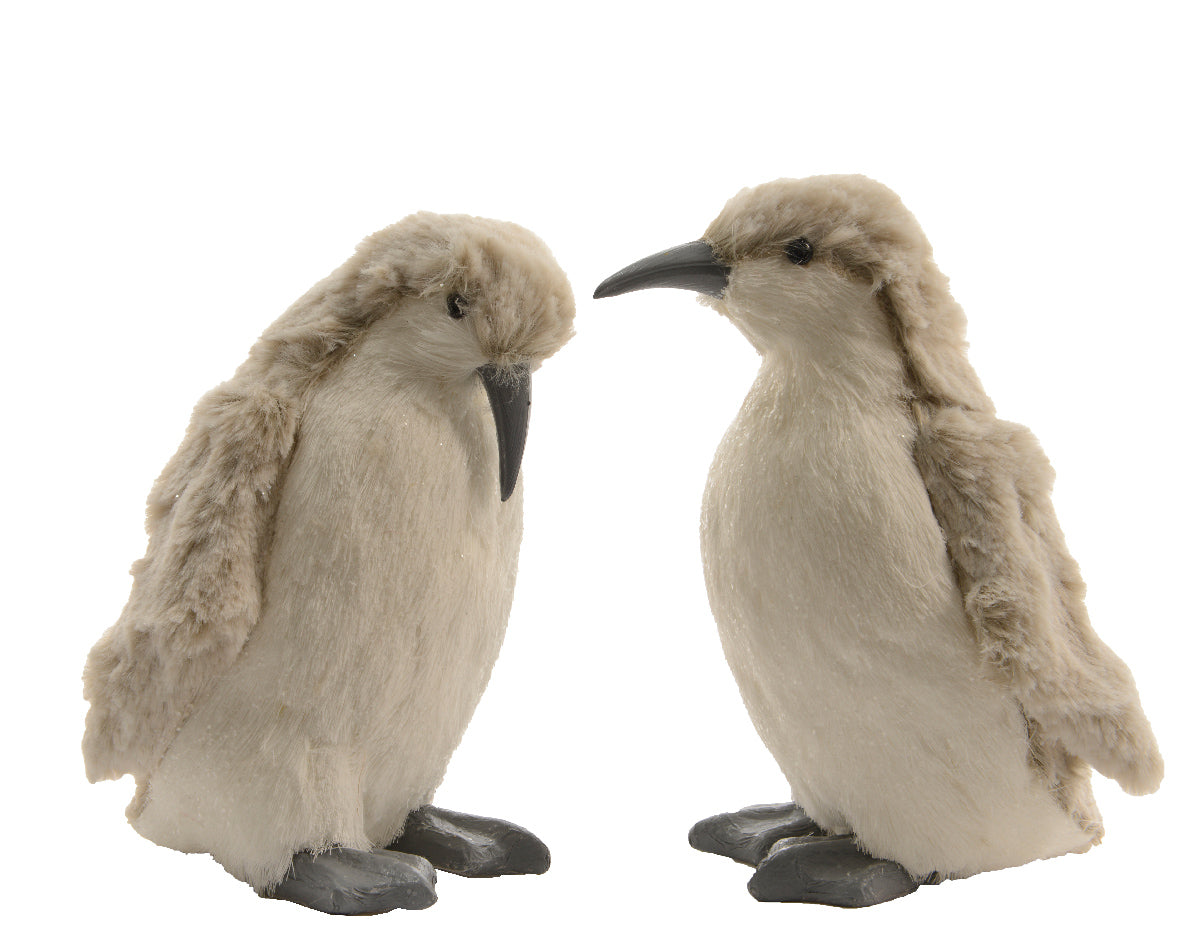 Pinguino decorativo da 33 cm in peluche per ornamento natalizio e arredamento - DeMatteis.it