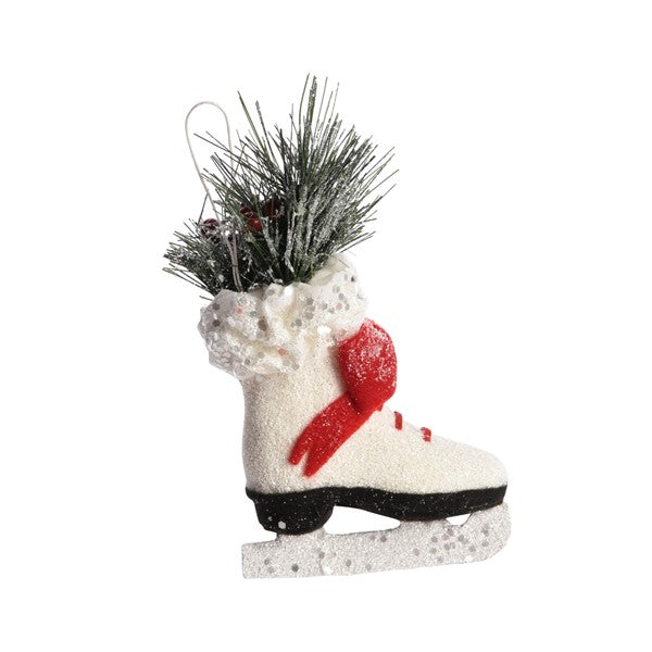 Pattino Ghiaccio Xmas decorazione natalizia in schiuma 6 x 10 x 15 cm per addobbi festivi - DeMatteis.it