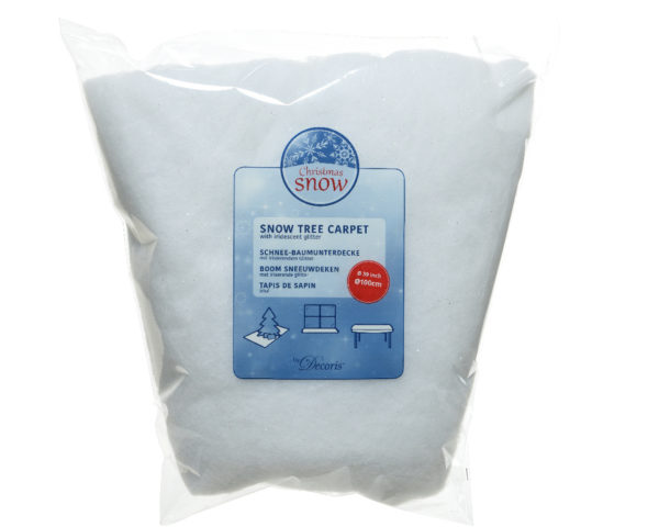 Tappeto Di Neve Finta 100 cm per decorazioni natalizie effetto neve artificiale - DeMatteis.it
