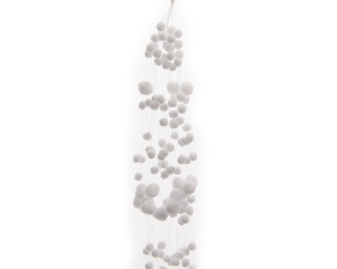 Ghirlanda Neve Bianca decorativa da 78 cm per addobbi natalizi - DeMatteis.it