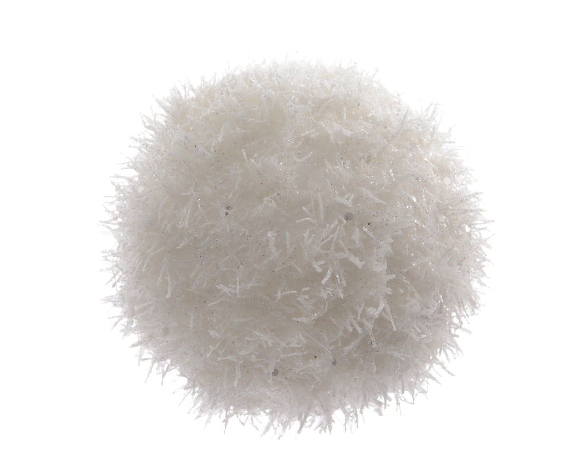 Sfera decorativa schiuma di neve diametro 20 cm per decorazioni natalizie - DeMatteis.it