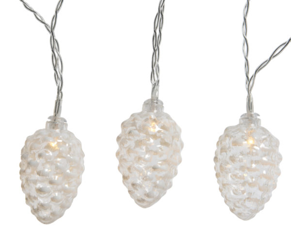 Filo Natalizio Con Pigne Led decorazione luminosa per addobbi natalizi con luci incorporate - DeMatteis.it