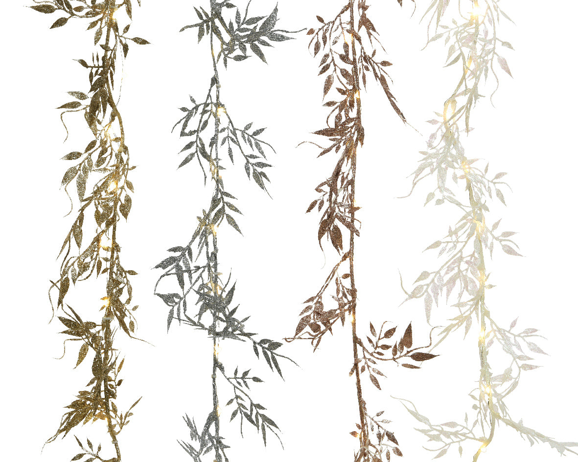 Ghirlanda decorativa 150 cm con 30 micro LED warm white a batteria per uso interno IP-20 - DeMatteis.it