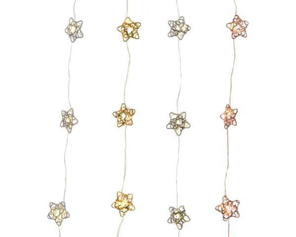 Filo Natalizio Con Stelline Led per decorazioni natalizie luminose - DeMatteis.it