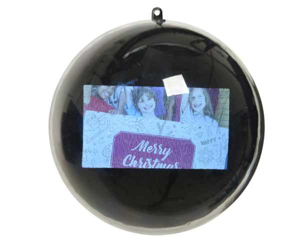 Sfera Con Video E Speaker 16 cm decorazione natalizia luminosa con display multimediale Kaemingk - DeMatteis.it