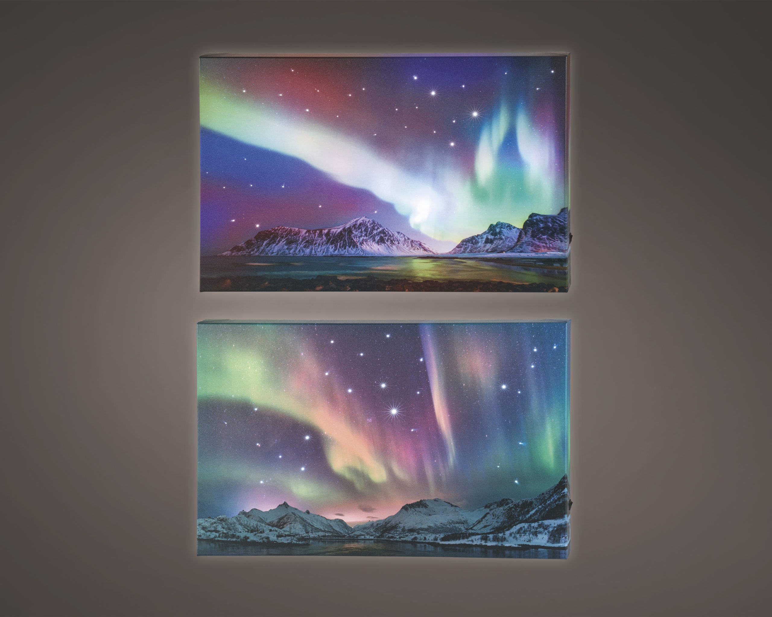 Quadro Aurora Boreale Luminoso 38X58 Cm 1 Pezzo