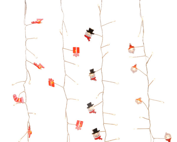 Filo Di Natale Con Figure Natalizie 60 Led decorazione luminosa per addobbi natalizi - DeMatteis.it