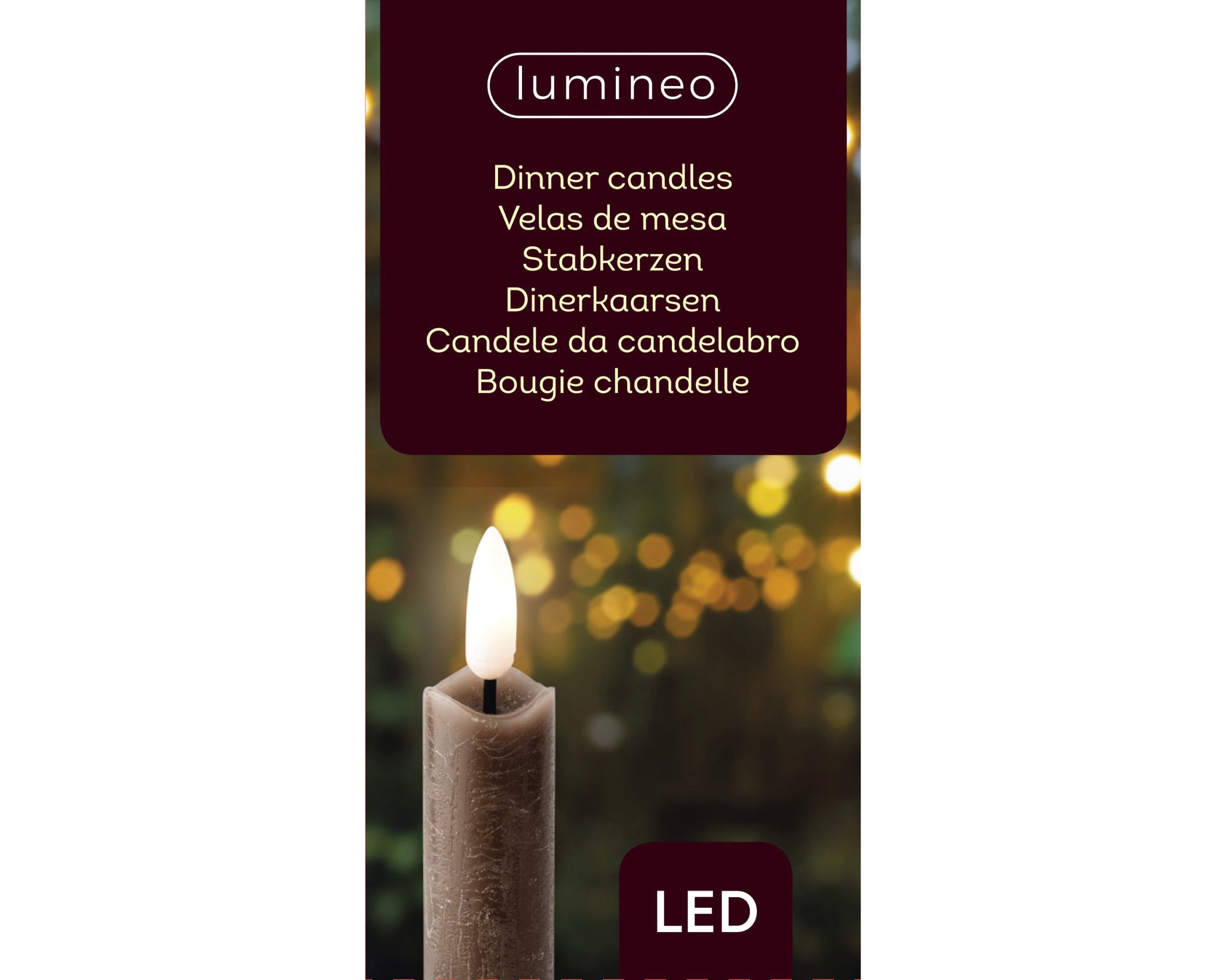 Candele Finte Nere 2 Pezzi