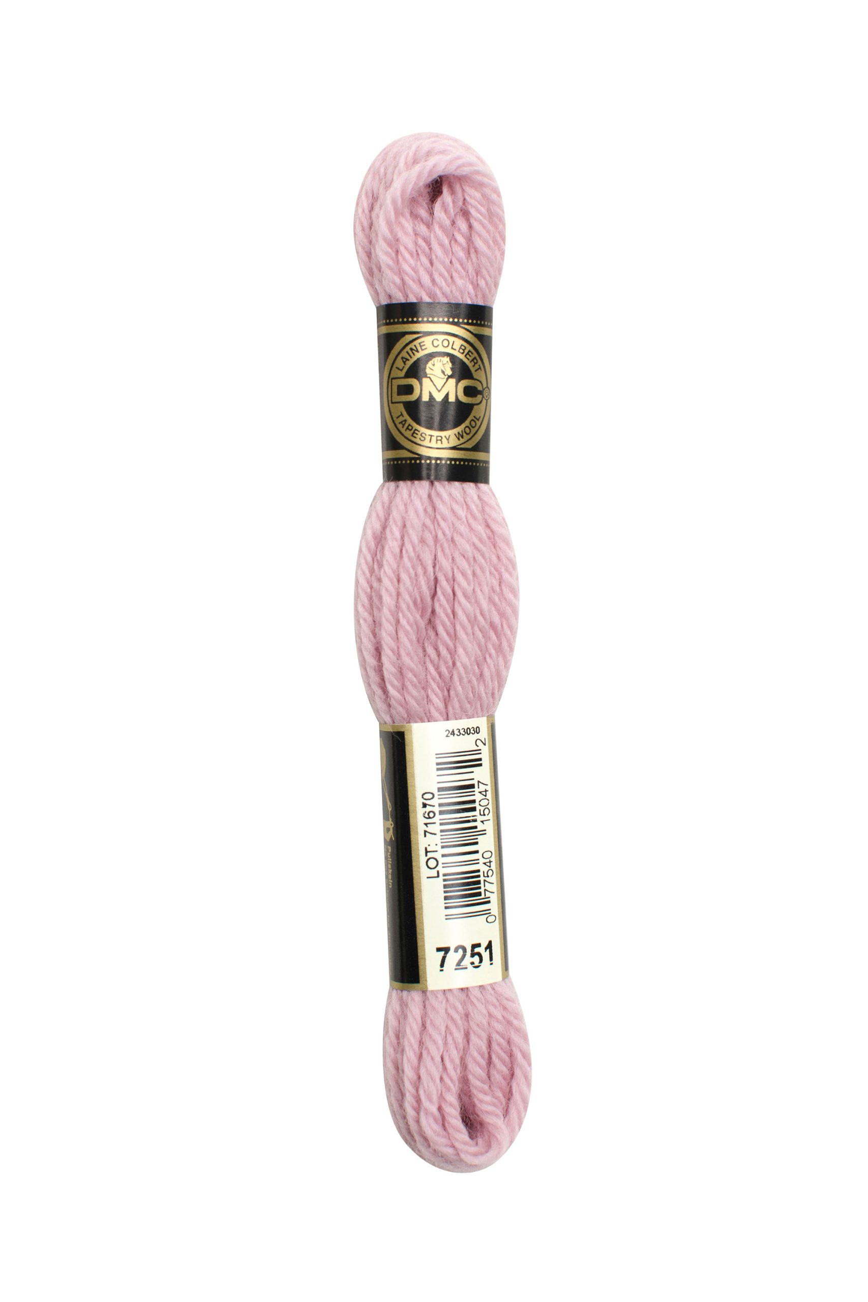 Lana Dmc Da Ricamo Colbert Colore 7251: Matassa di lana naturale in tinta unita per lavori di ricamo e maglia, adatta a progetti creativi e accessori di abbigliamento. | Dematteis.it