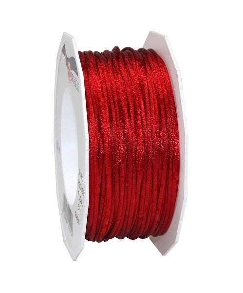 Nastro Rhein Bordeaux 3 mm x 50 ml per decorazioni e creazioni artigianali su bobina - DeMatteis.it